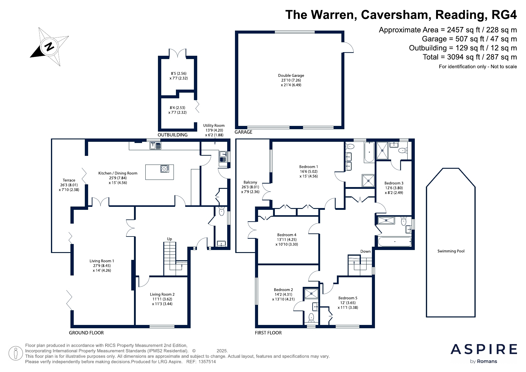 The Willows,, The Warren, Reading floorplan