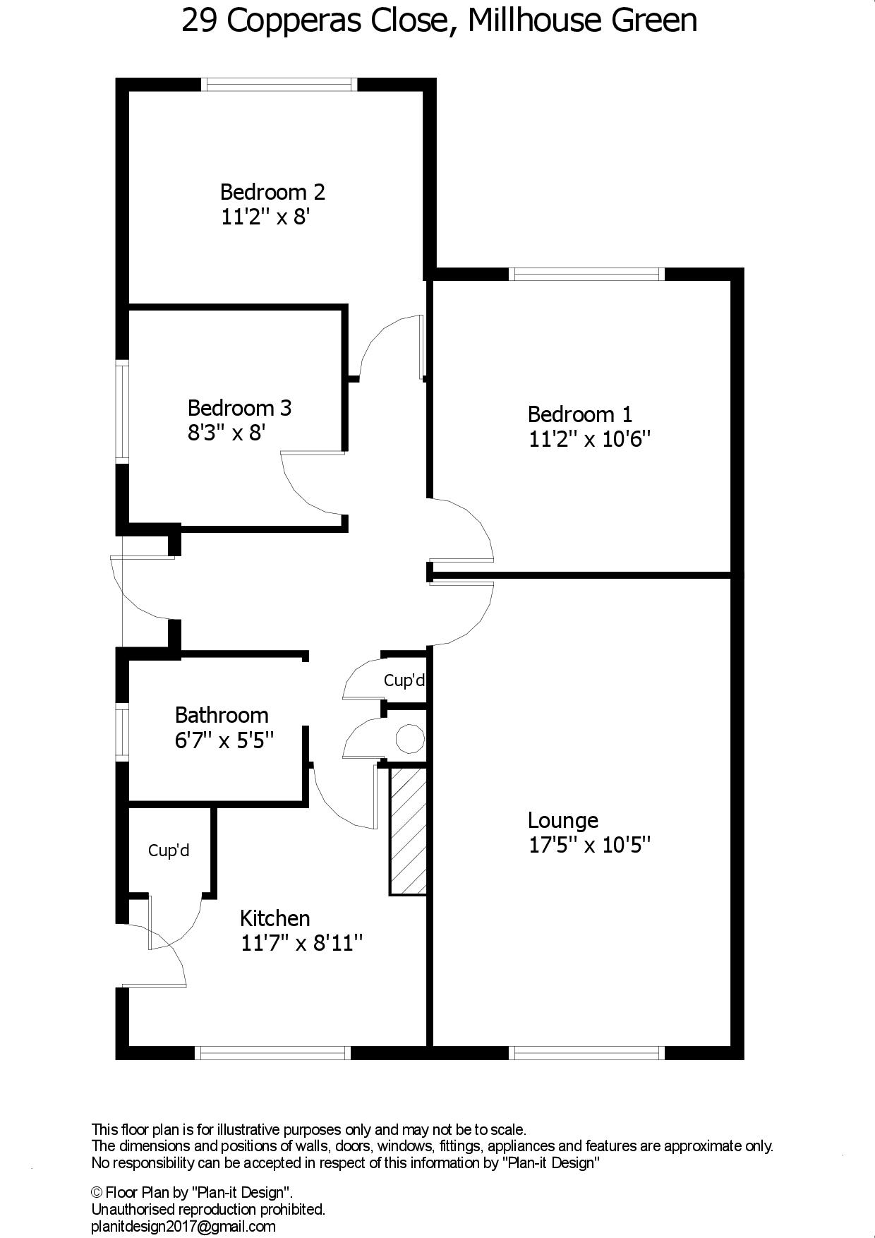 29, Copperas Close, Sheffield floorplan