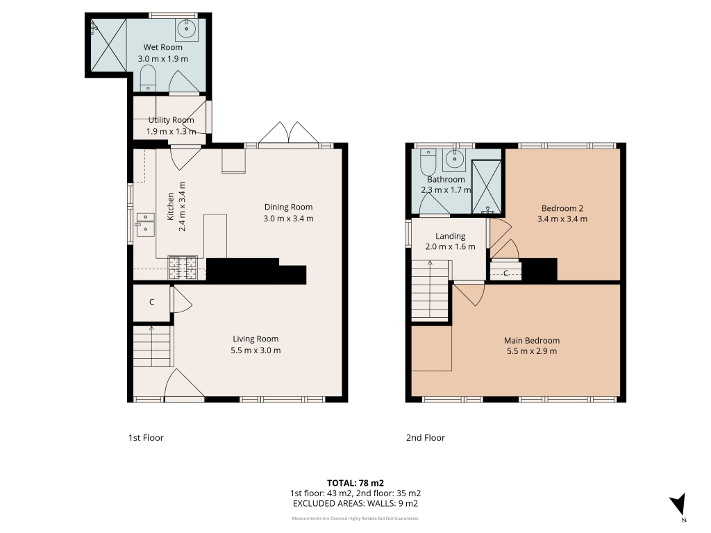 46, Quin Square, Durham floorplan