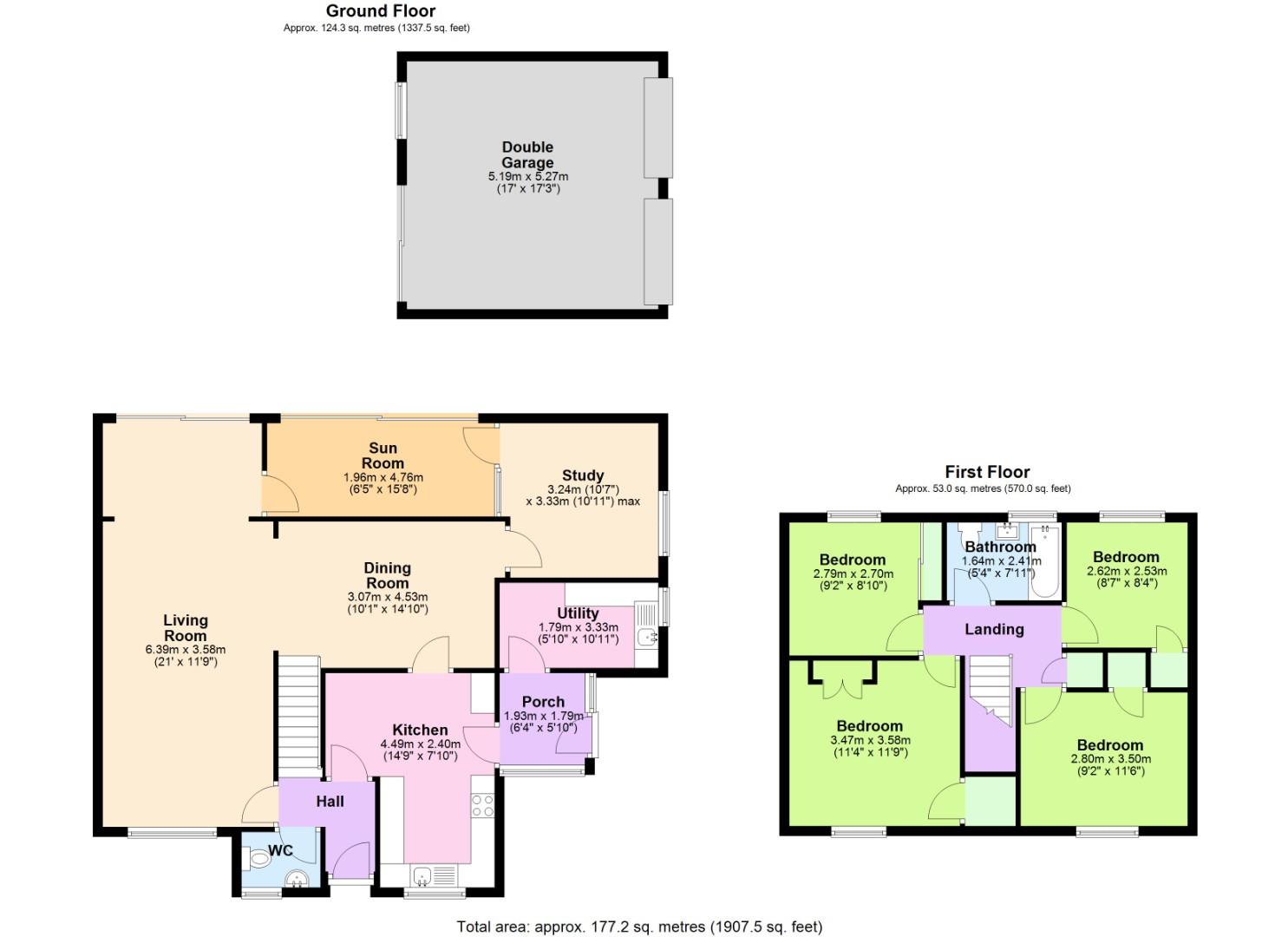 1, Holmsfield, Nottingham floorplan