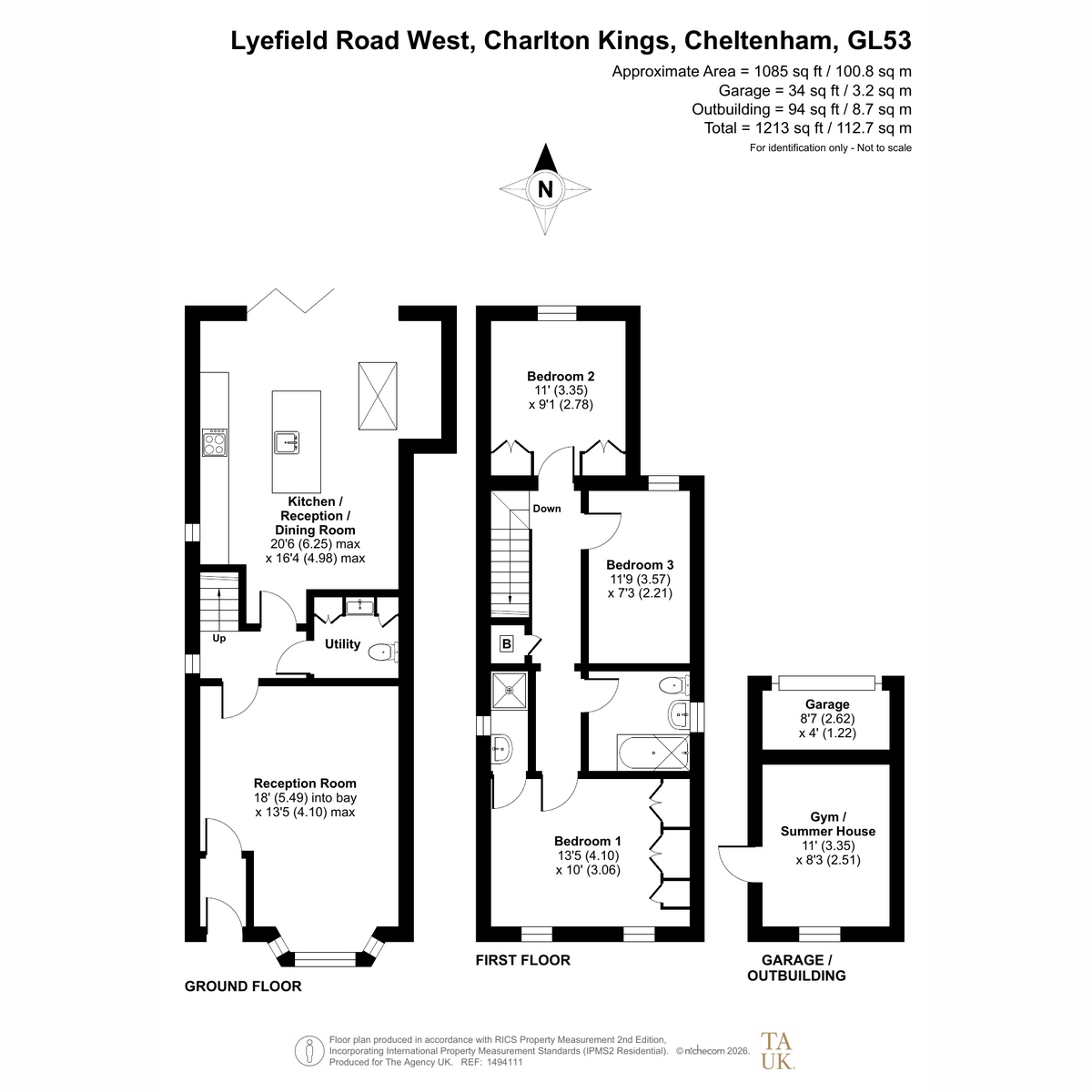 23, Lyefield Road West, Cheltenham floorplan
