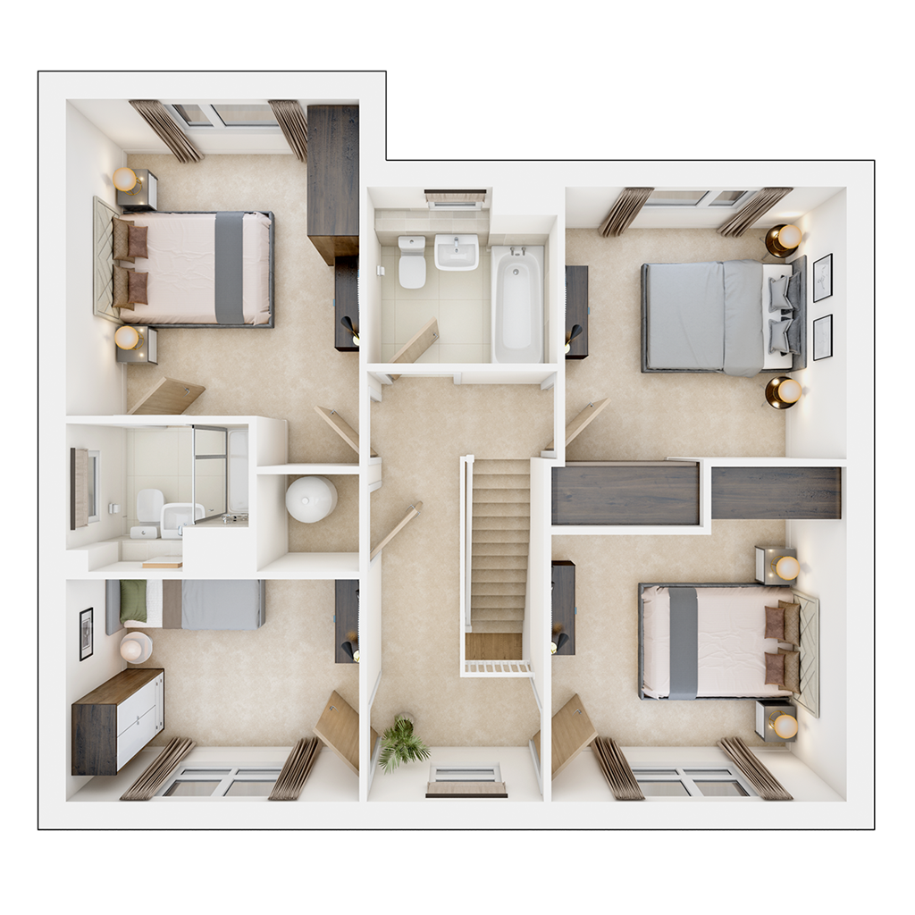 The Wansdale - Plot 787, Burleyfields, Martin Drive, Stafford floorplan