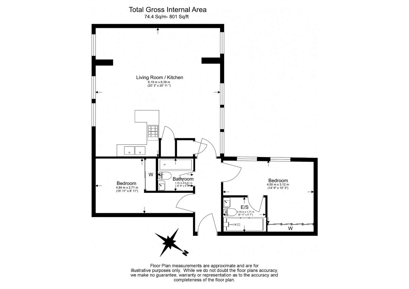 2 Bedrooms Flat for sale in Sands End House, 120 Broughton Road, London SW6