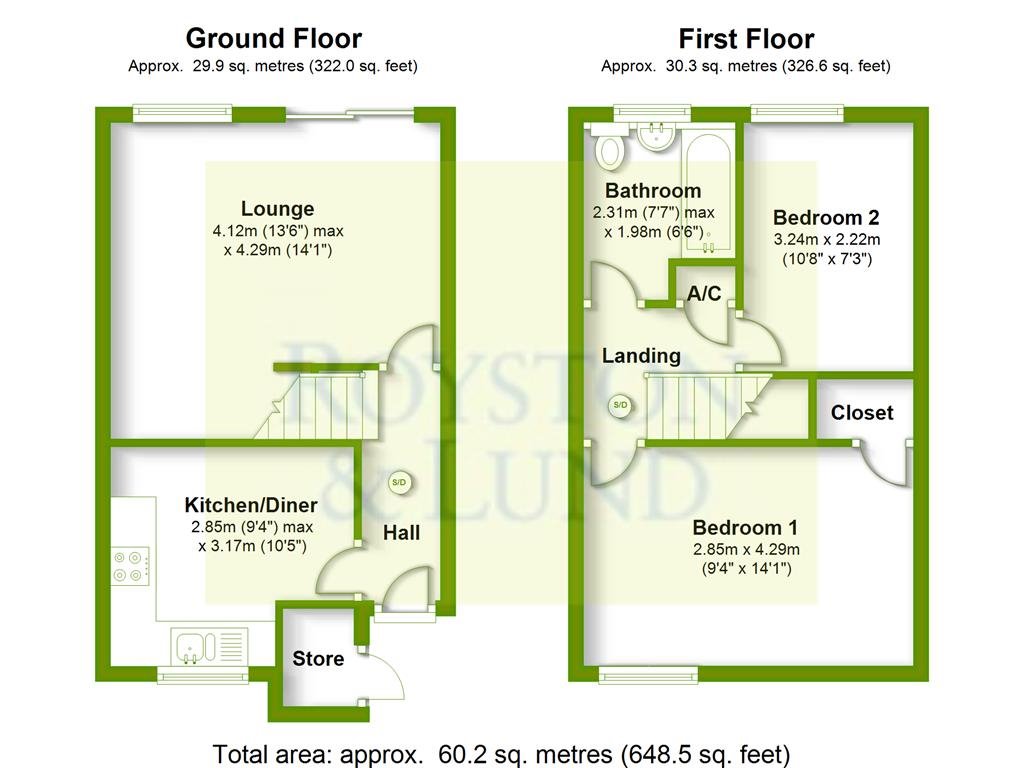 2 Bedrooms Town house to rent in Borrowdale Close, Gamston, Nottingham NG2