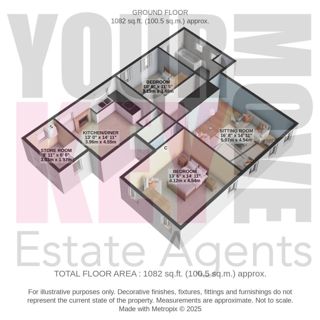 Flat A, Belle Vue, Otterpool Lane, Hythe floorplan