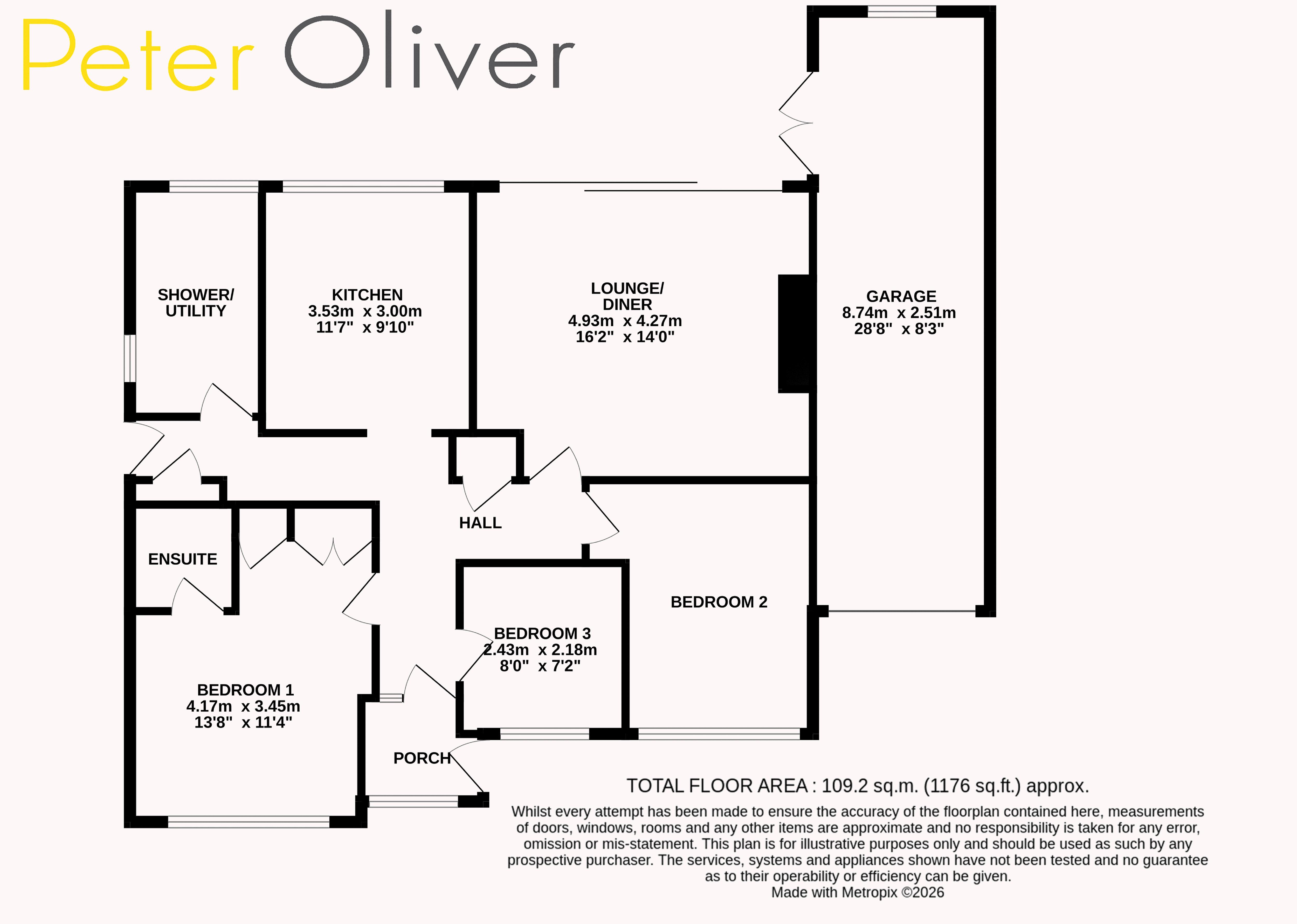 Kendle, New Road, Crowborough floorplan