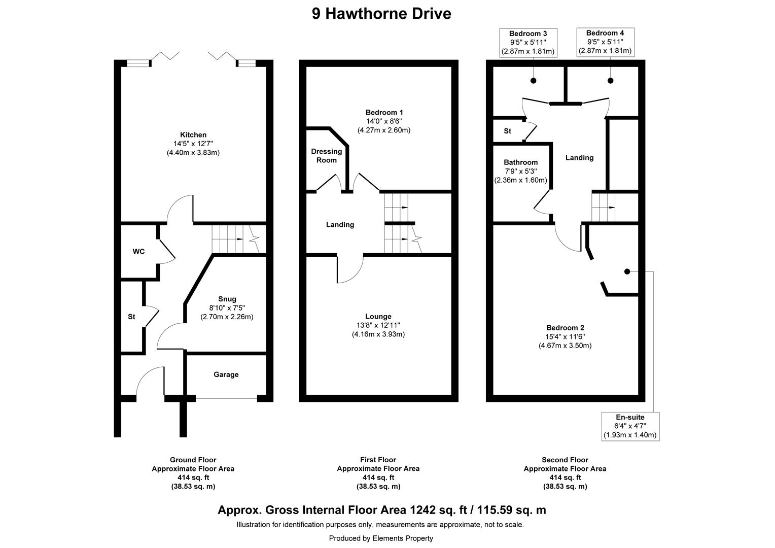 9, Hawthorne Drive, Rotherham floorplan