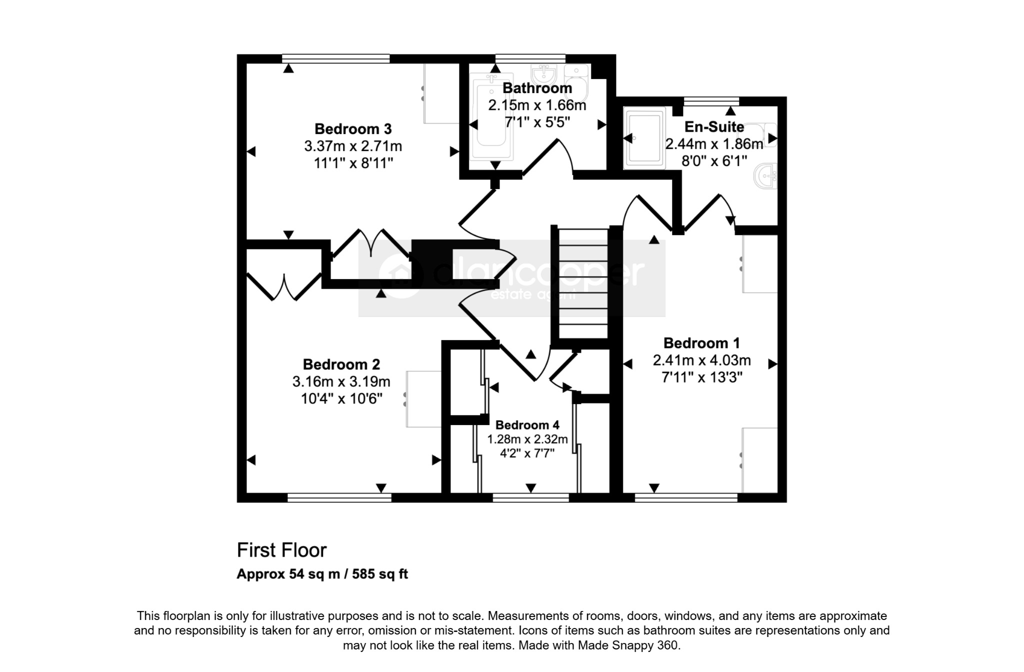 4 Newstead Close, Nuneaton, Warwickshire floorplan