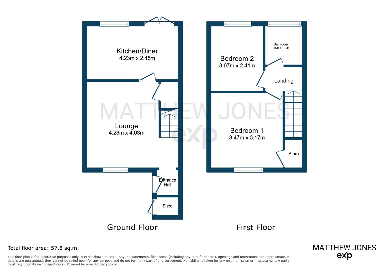 17, Megan Close, Swansea floorplan