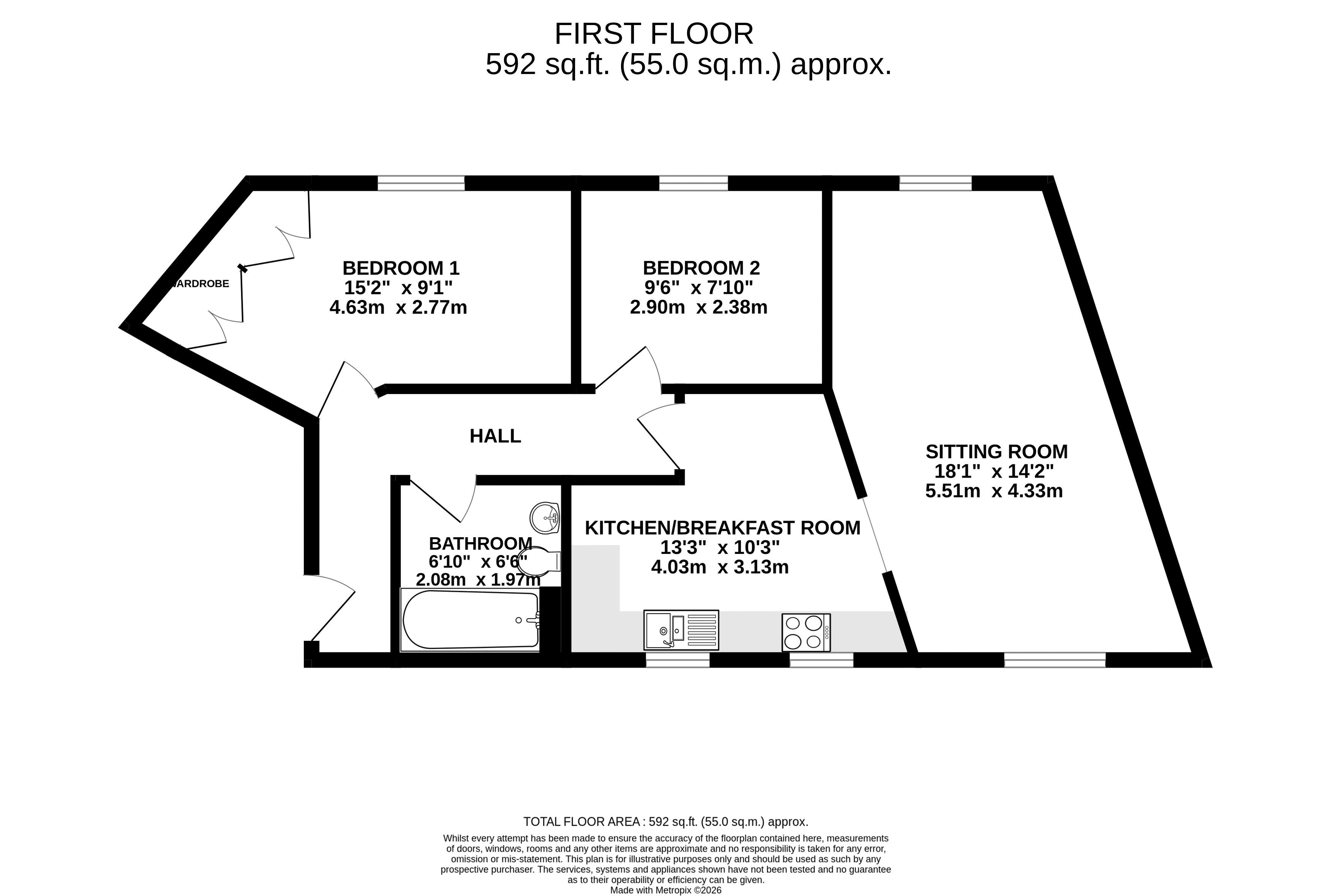 4, Market Avenue, Weston-Super-Mare floorplan