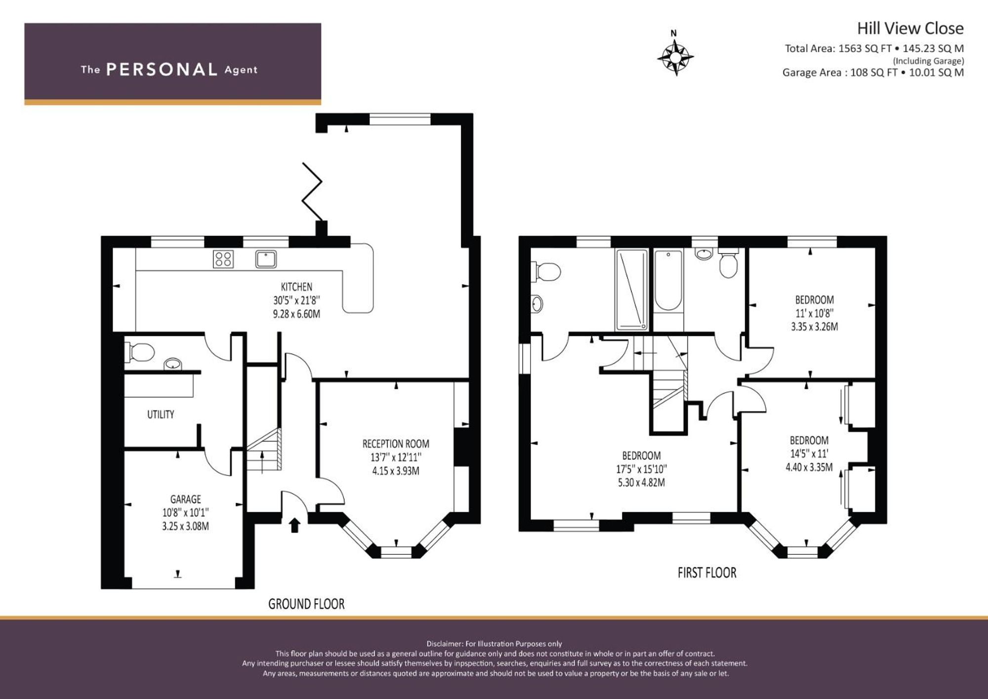 7 Hill View Close, Tadworth floorplan