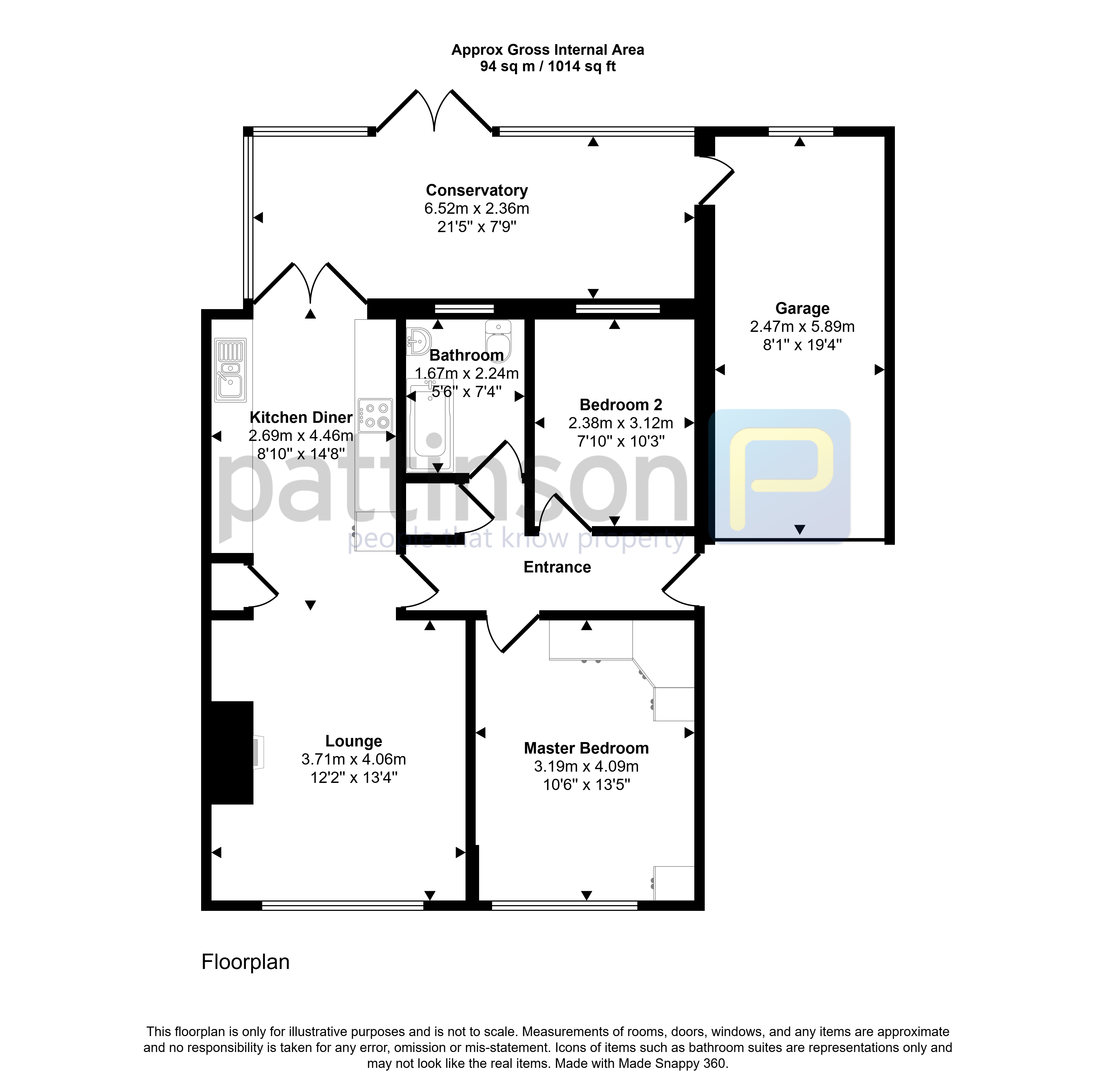 Acorn Avenue, Bedlington floorplan