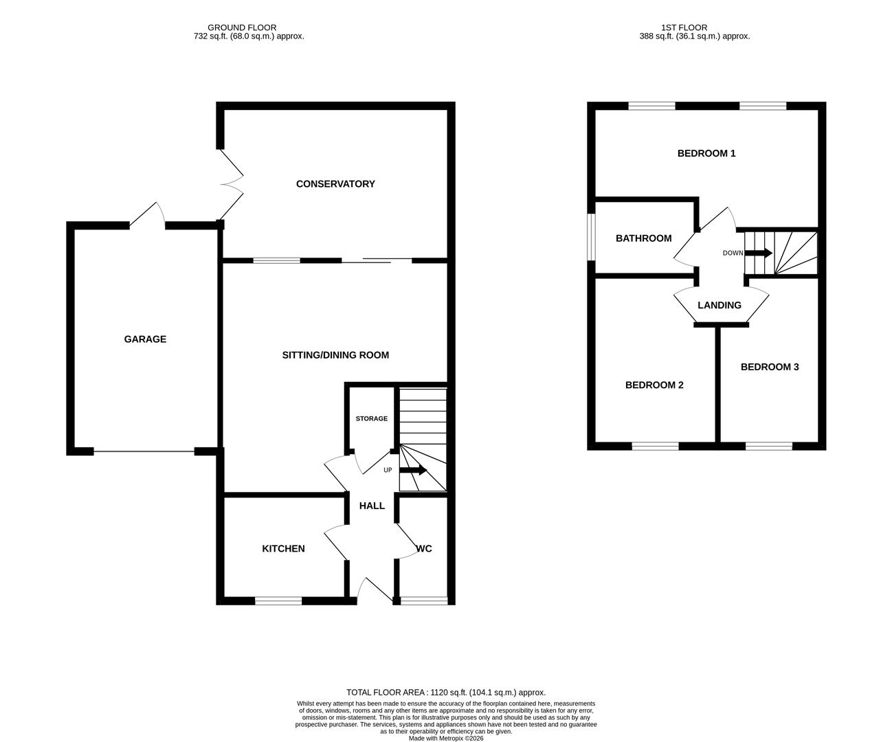 241, Meadow Road, Droitwich floorplan