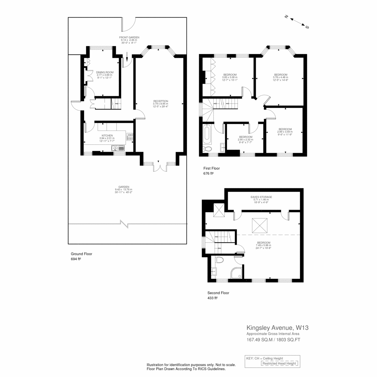 33, Kingsley Avenue, London floorplan