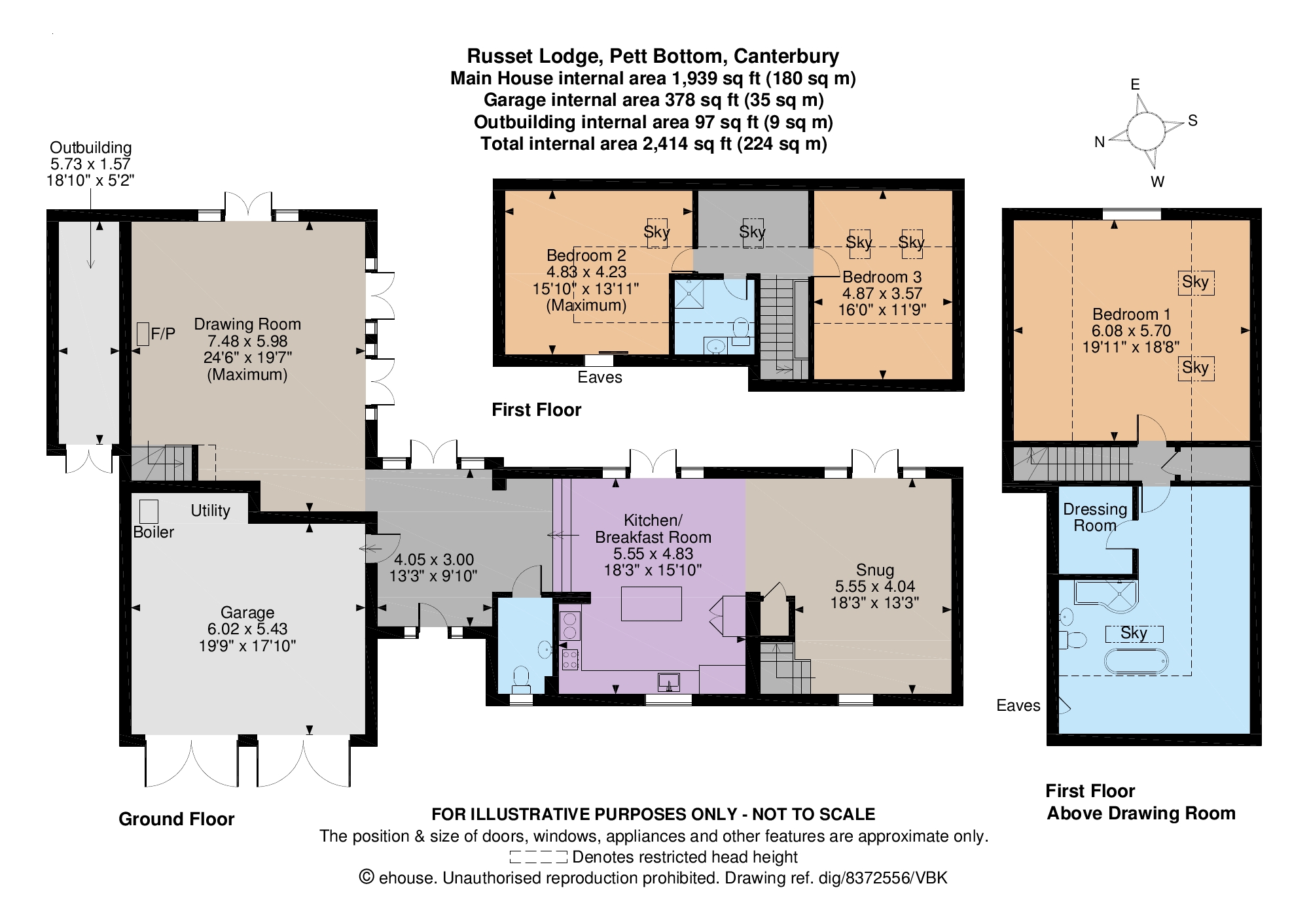 3 Bedrooms Detached house for sale in Middle Pett Farm, Pett Bottom, Canterbury, Kent CT4