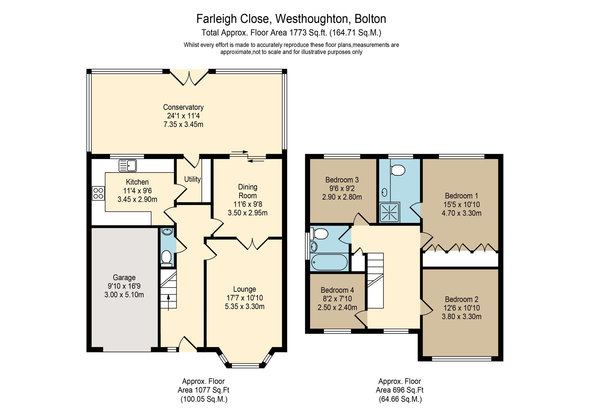 21 Farleigh Close, Bolton floorplan