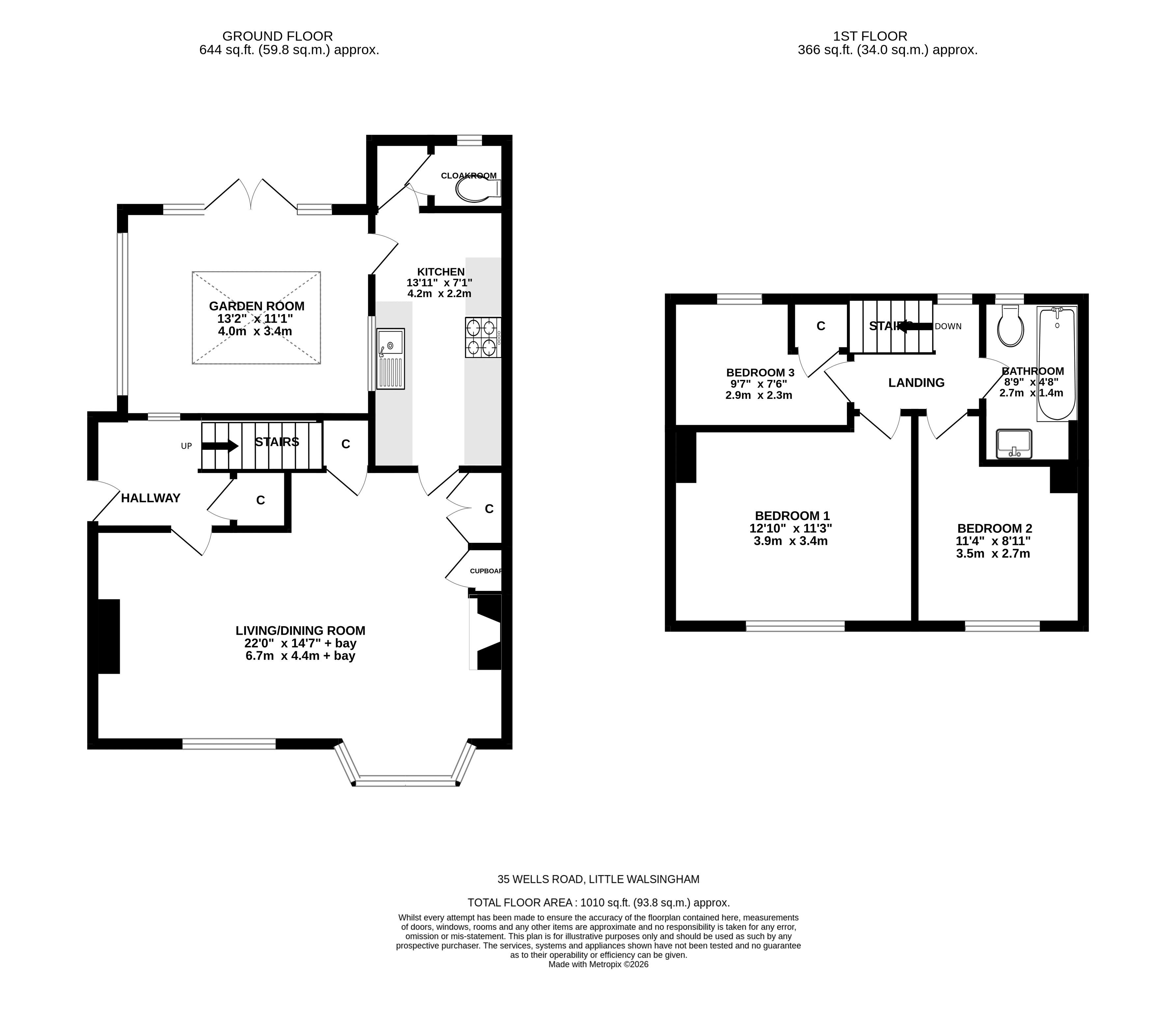 35, Wells Road, Walsingham floorplan