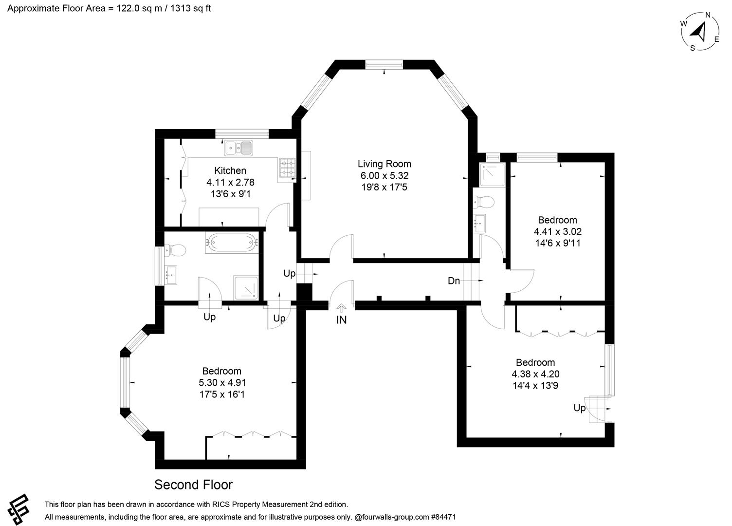 Flat B, Dormy House, Portnall Drive, Virginia Water floorplan