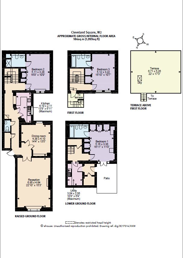 3 Bedrooms Flat to rent in Cleveland Square, London W2