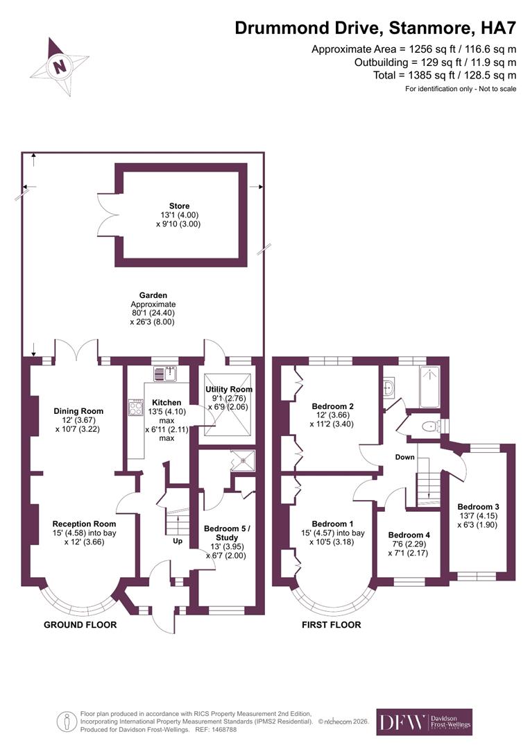 61, Drummond Drive, Stanmore floorplan