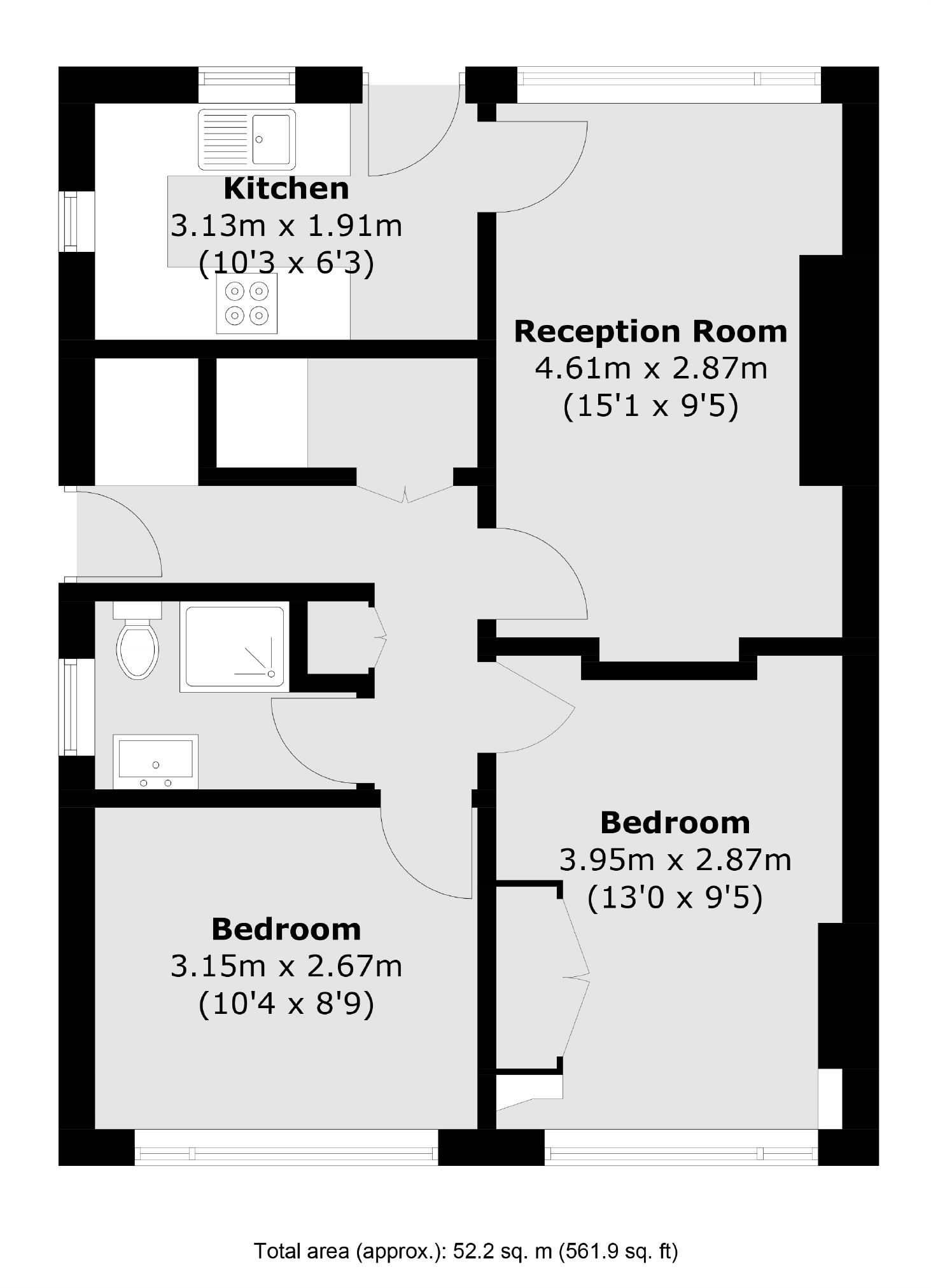 Ferrymead Gardens, Greenford floorplan