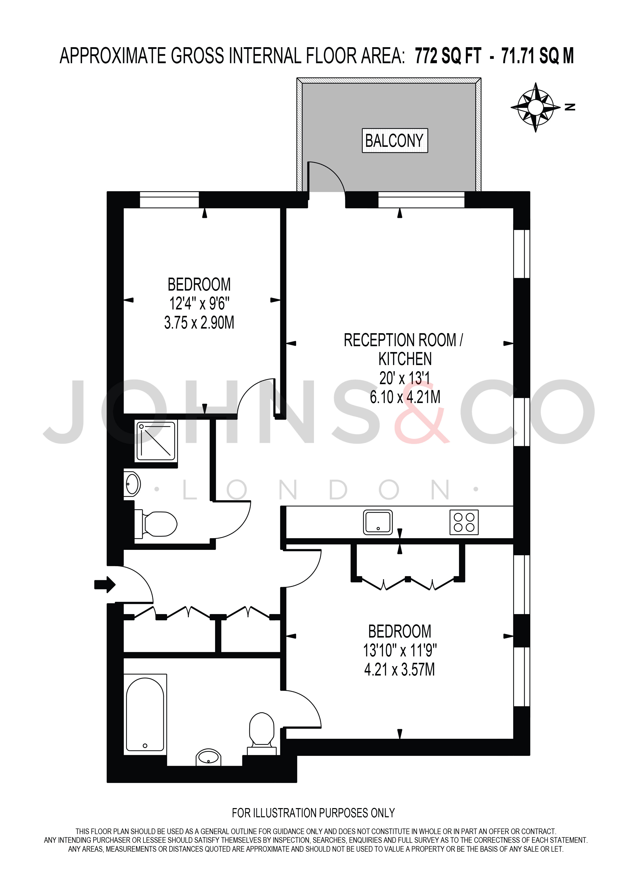 Apartment 4 Hollandbury House 4, Brent Way, Brentford floorplan