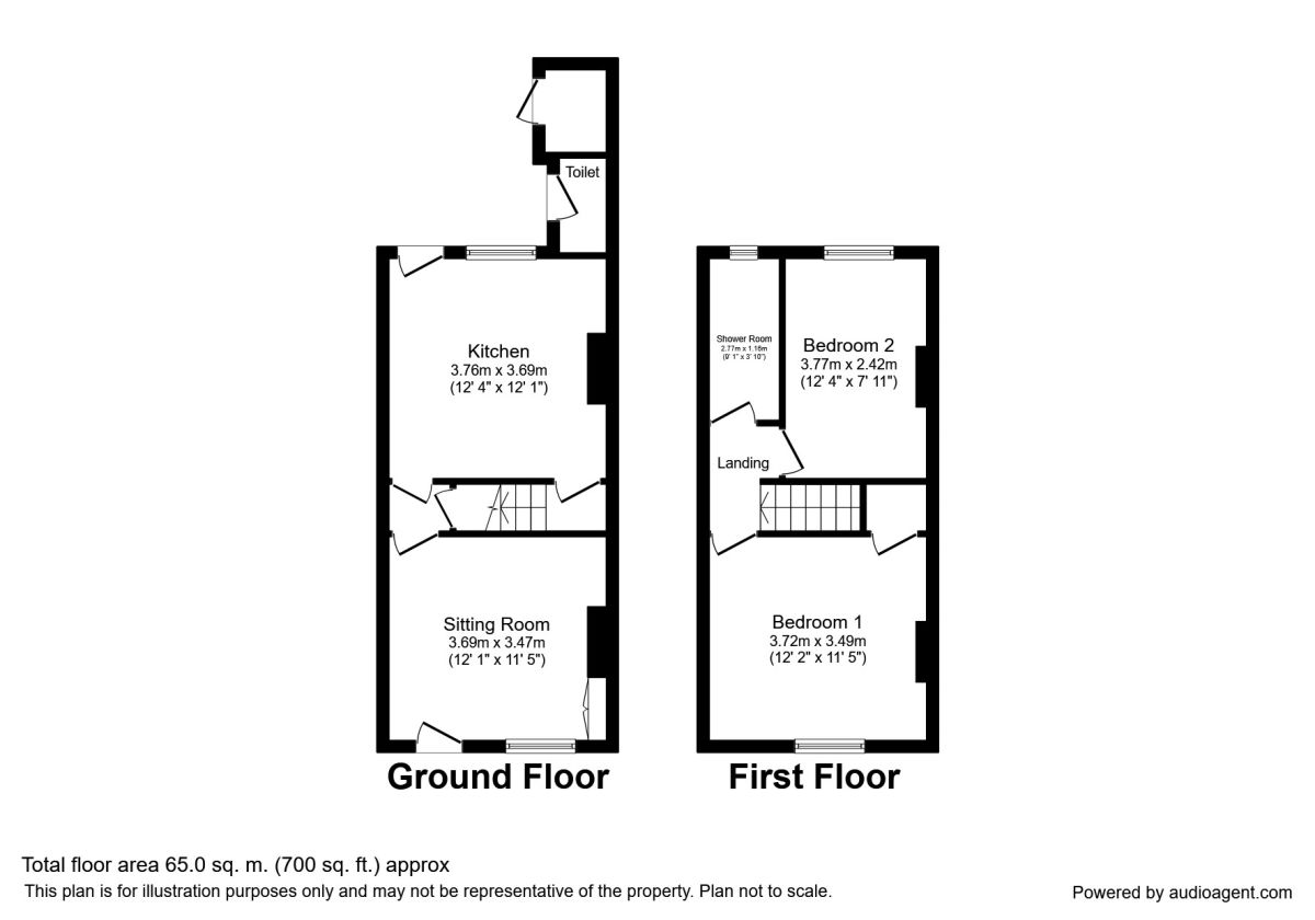 2 Bedrooms Terraced house to rent in Buxton Road, Great Moor, Stockport SK2