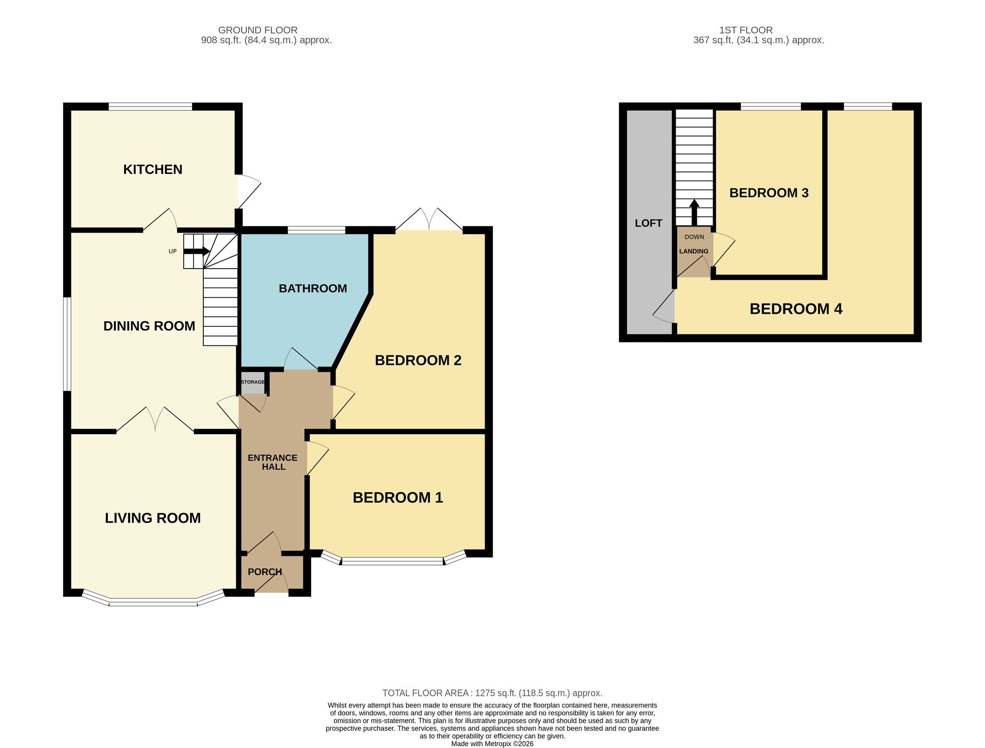 31 Bruce Grove, Wickford floorplan