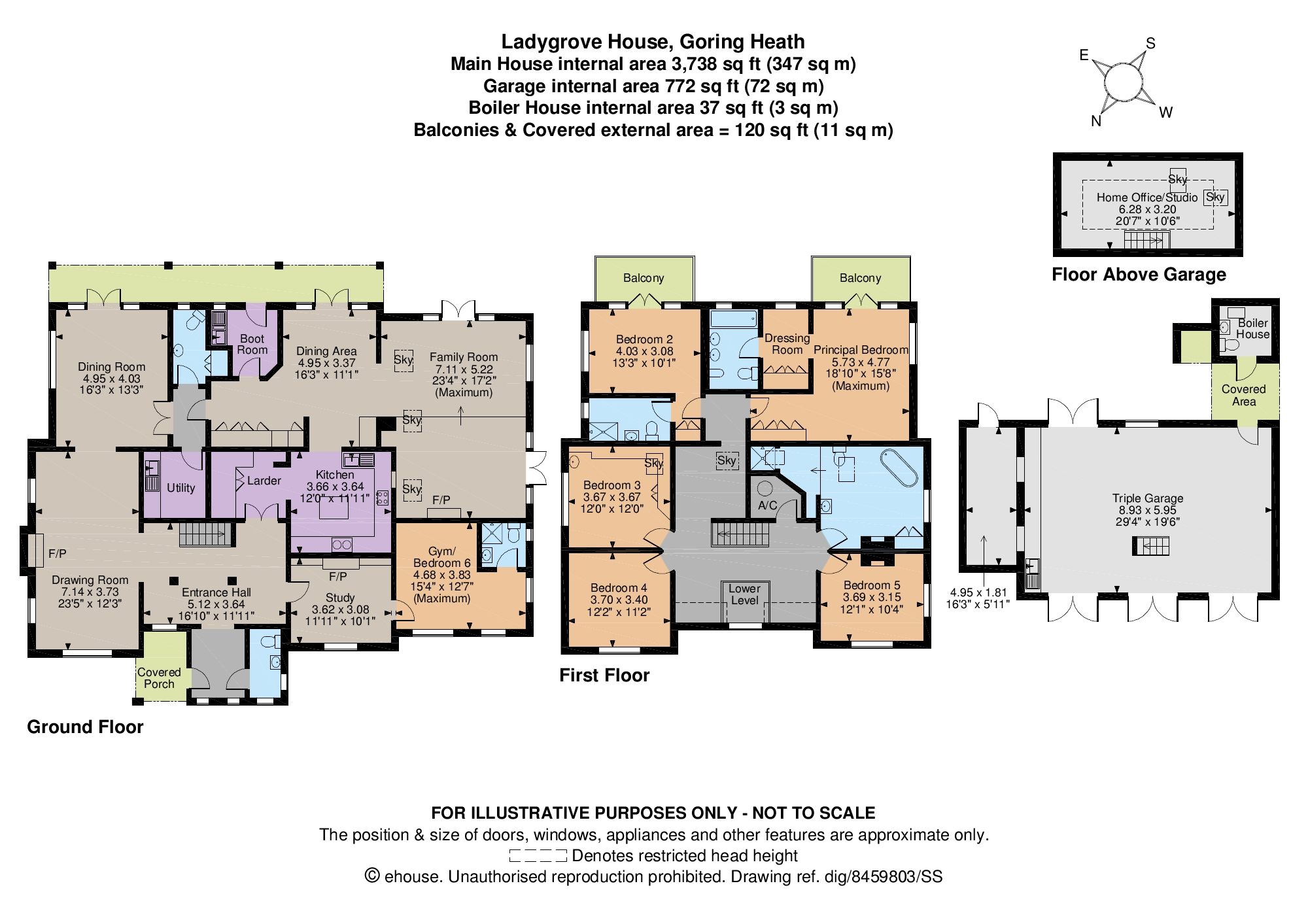 Lady Grove, Goring Heath, Reading, South Oxfordshire RG8, 6 bedroom