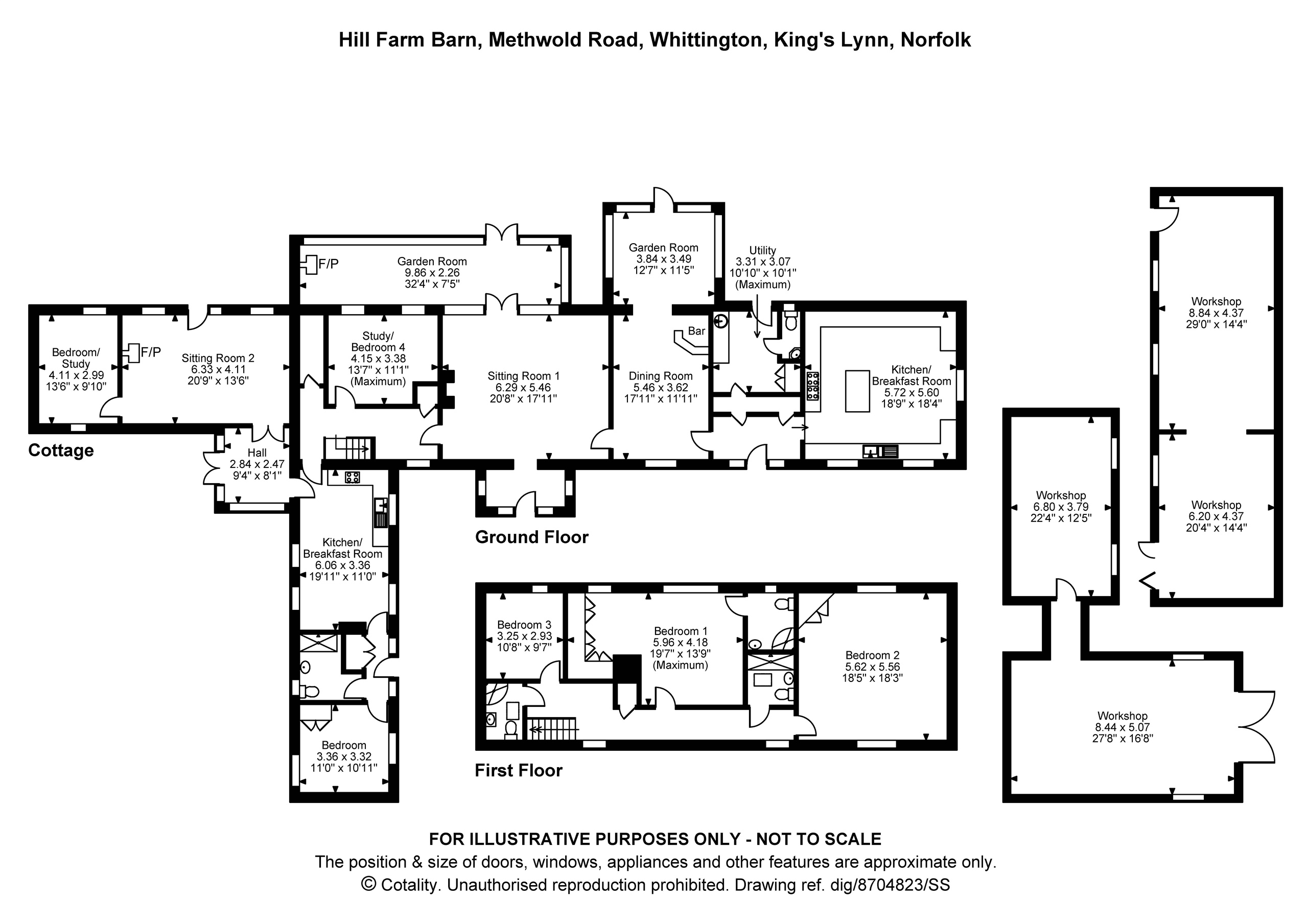 Hill Farm Barn, Methwold Road, King's Lynn floorplan