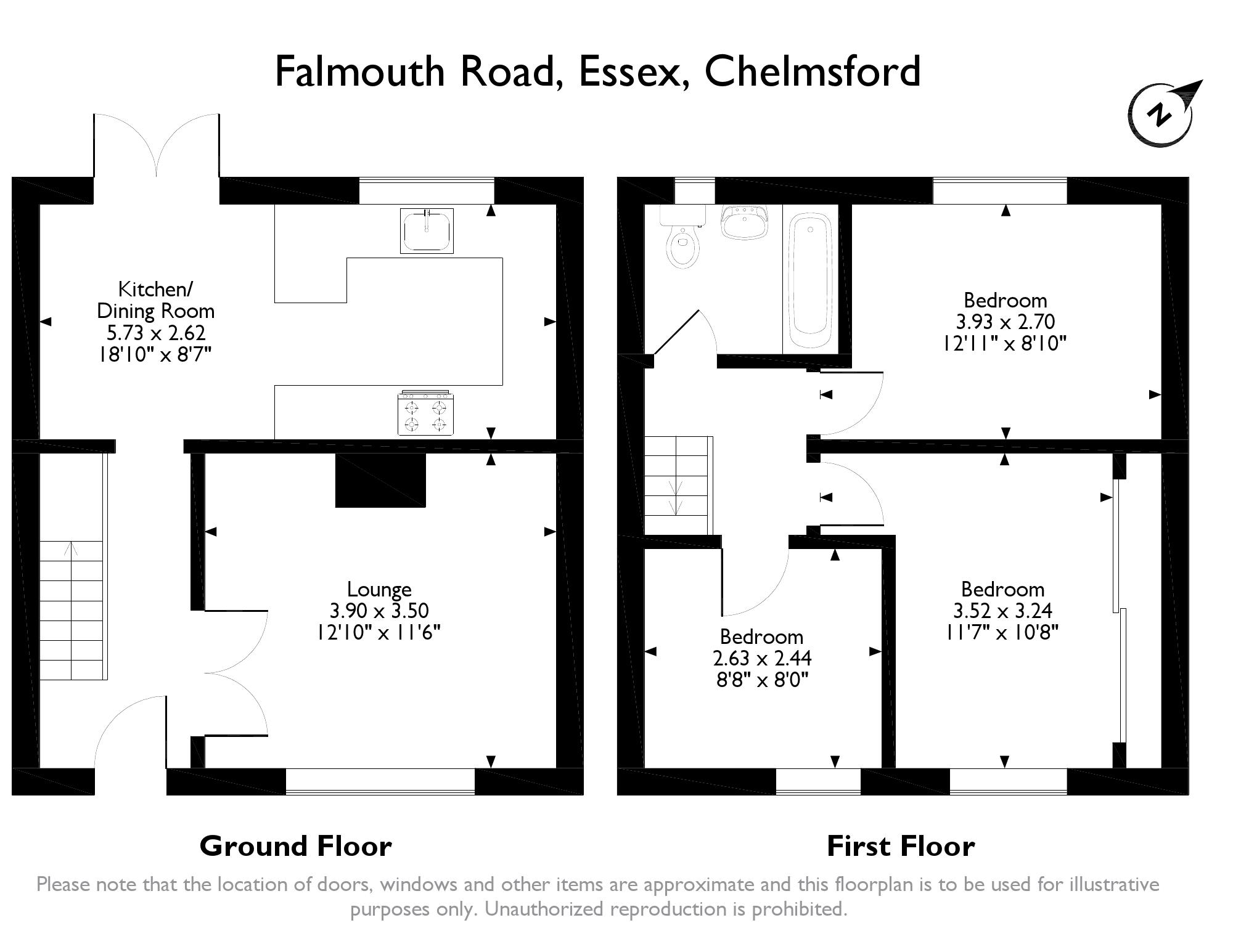 3 Bedrooms Semi-detached house for sale in Falmouth Road, Springfield, Chelmsford CM1