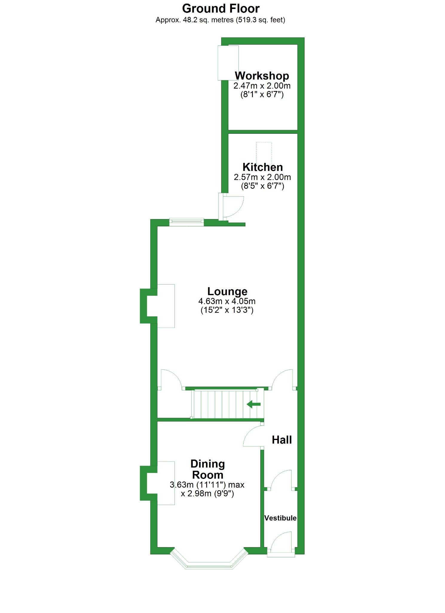Hollingreave Road, Burnley, Lancashire BB11, 2 bedroom terraced house