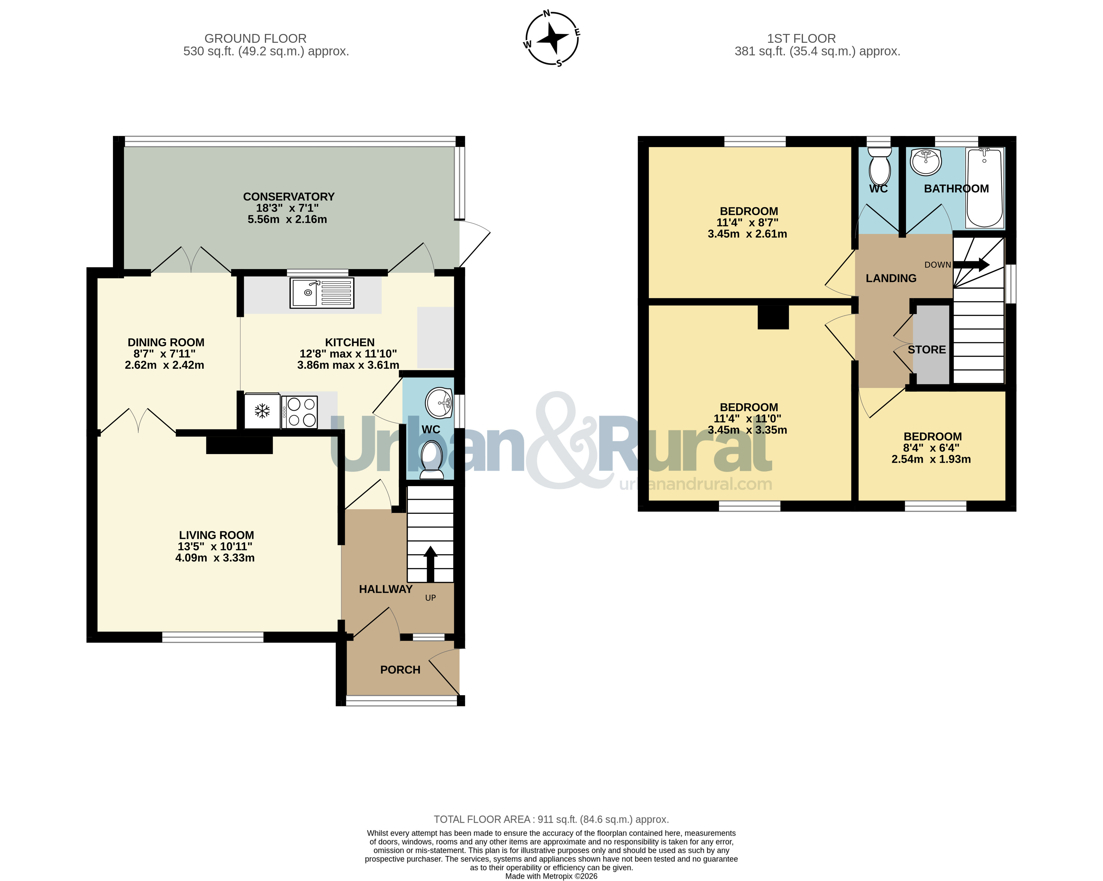 43, Knights Avenue, Bedford floorplan