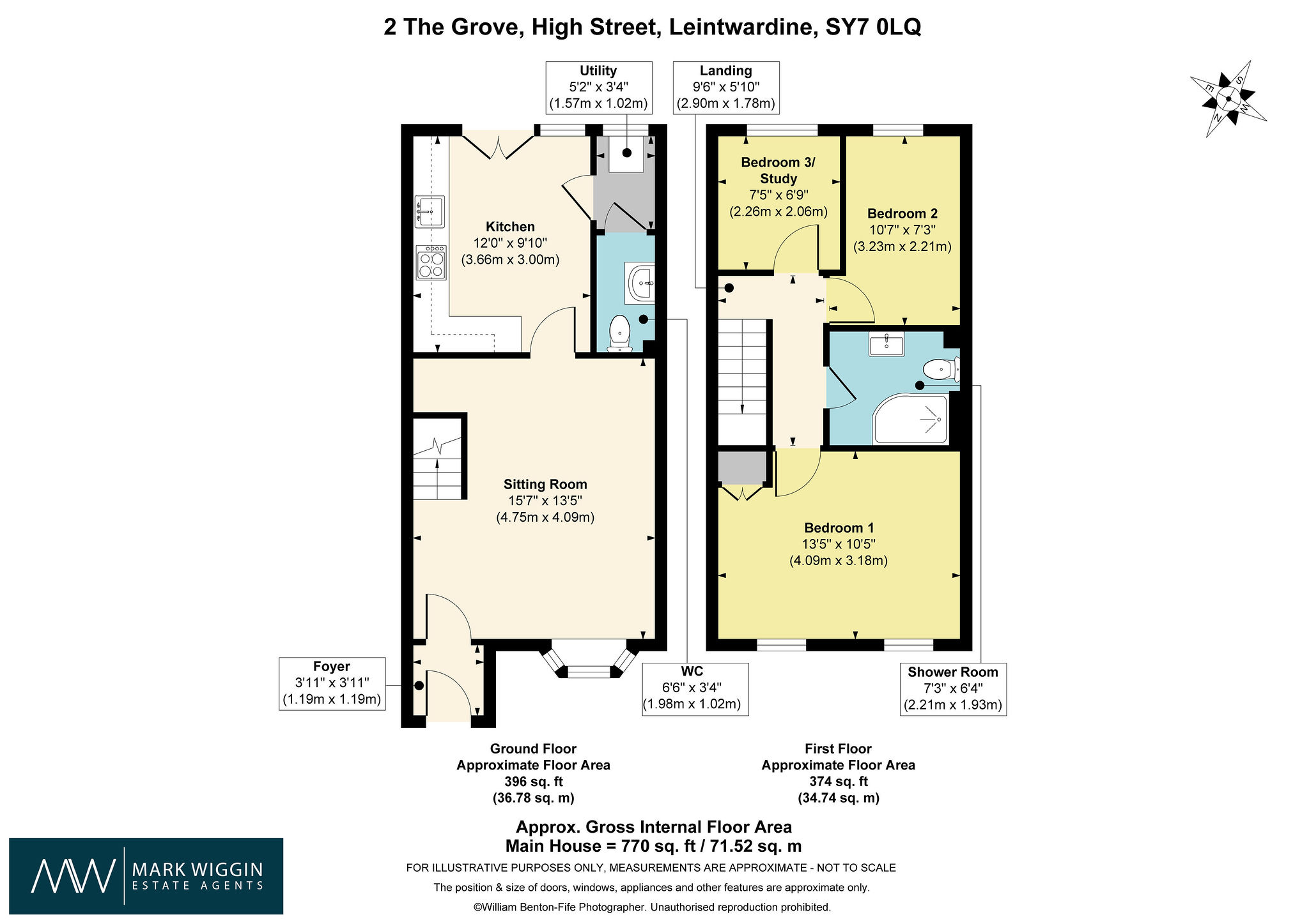 2 The Grove,, High Street, Leintwardine floorplan