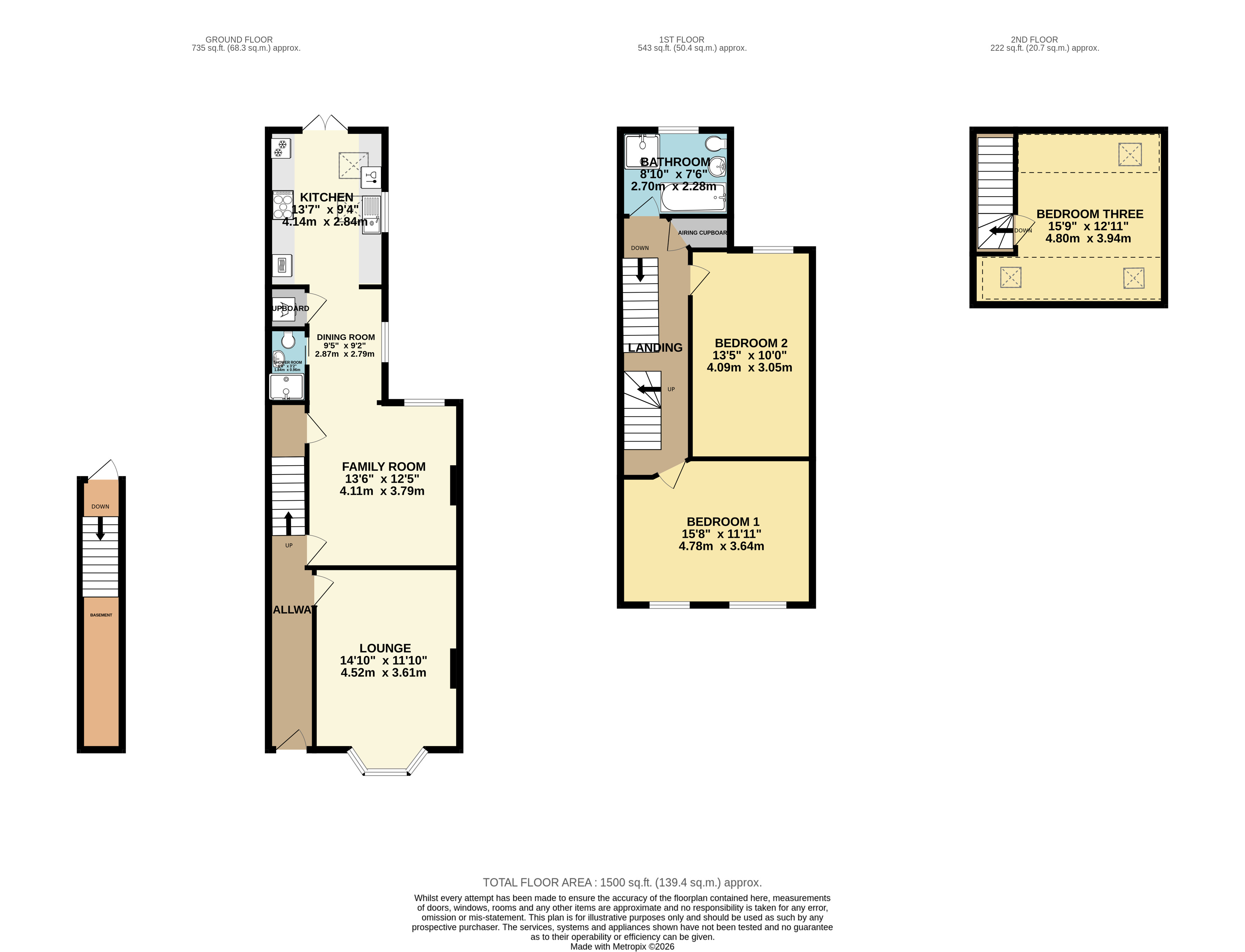 76, Beech Road, Altrincham floorplan