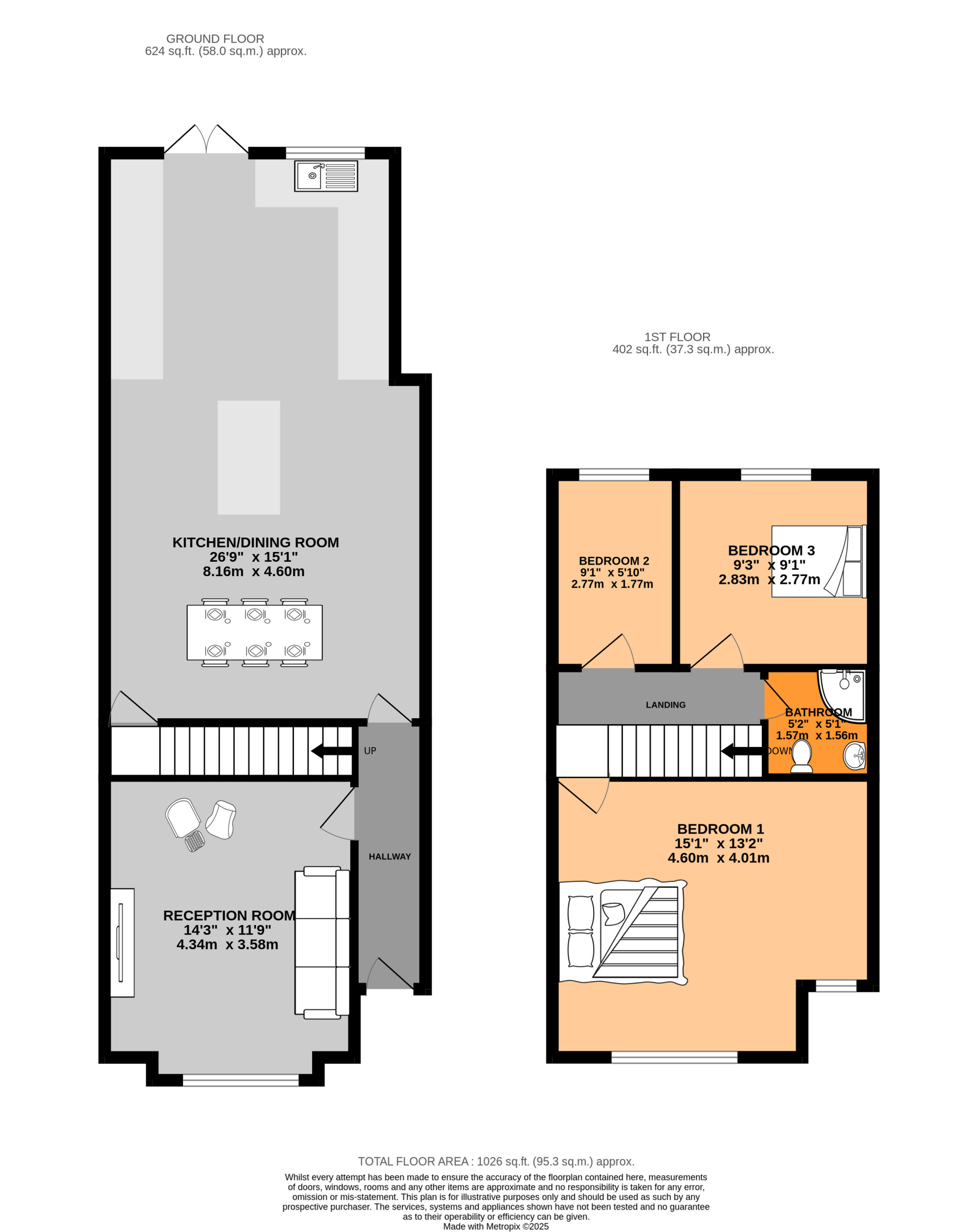 65, Orchard Avenue, Southall floorplan