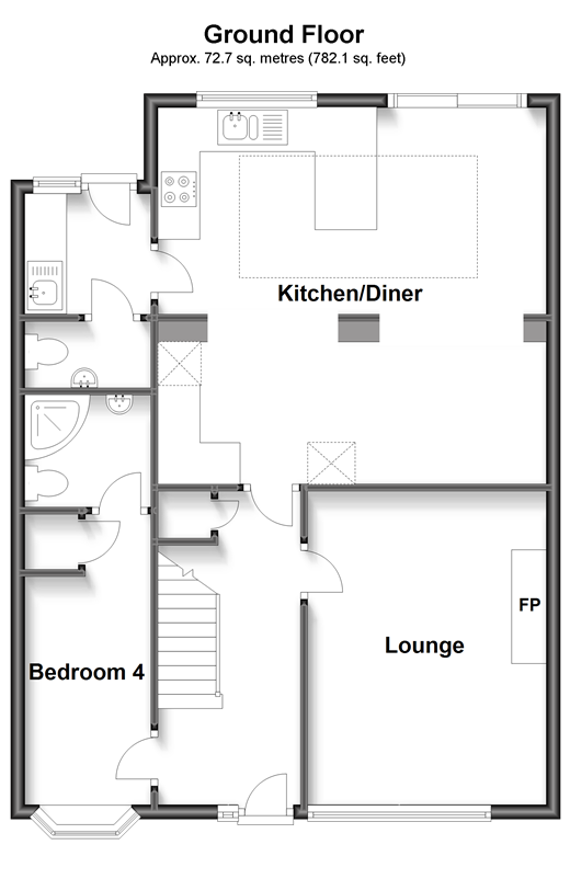 Farhalls Crescent, Horsham, West Sussex RH12, 4 bedroom semidetached