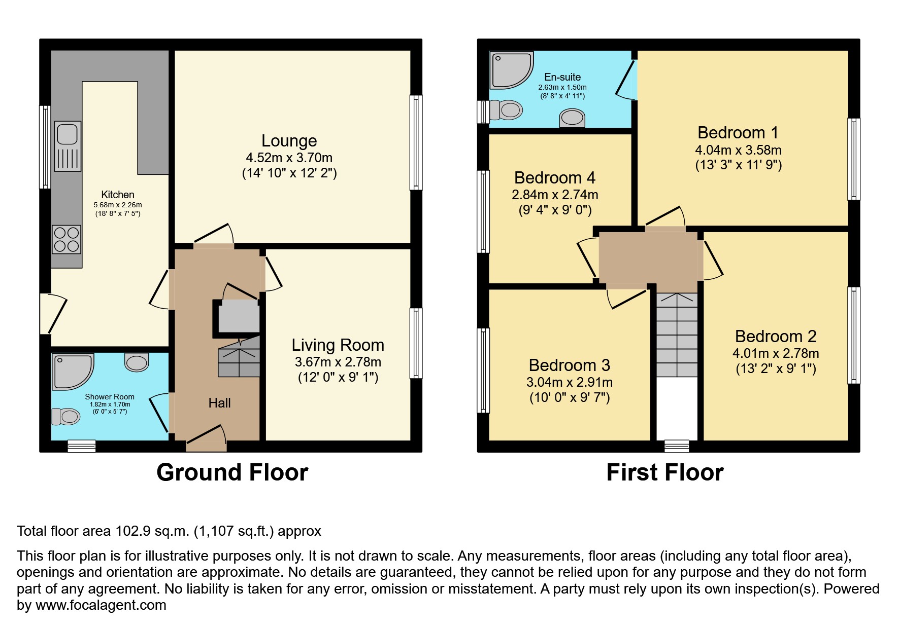 34, Gloucester Road, Dudley floorplan