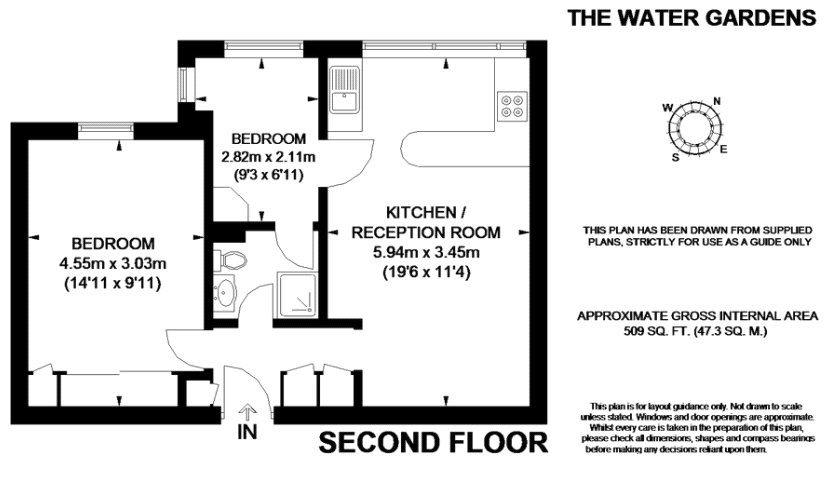 326,, The Water Gardens, London floorplan
