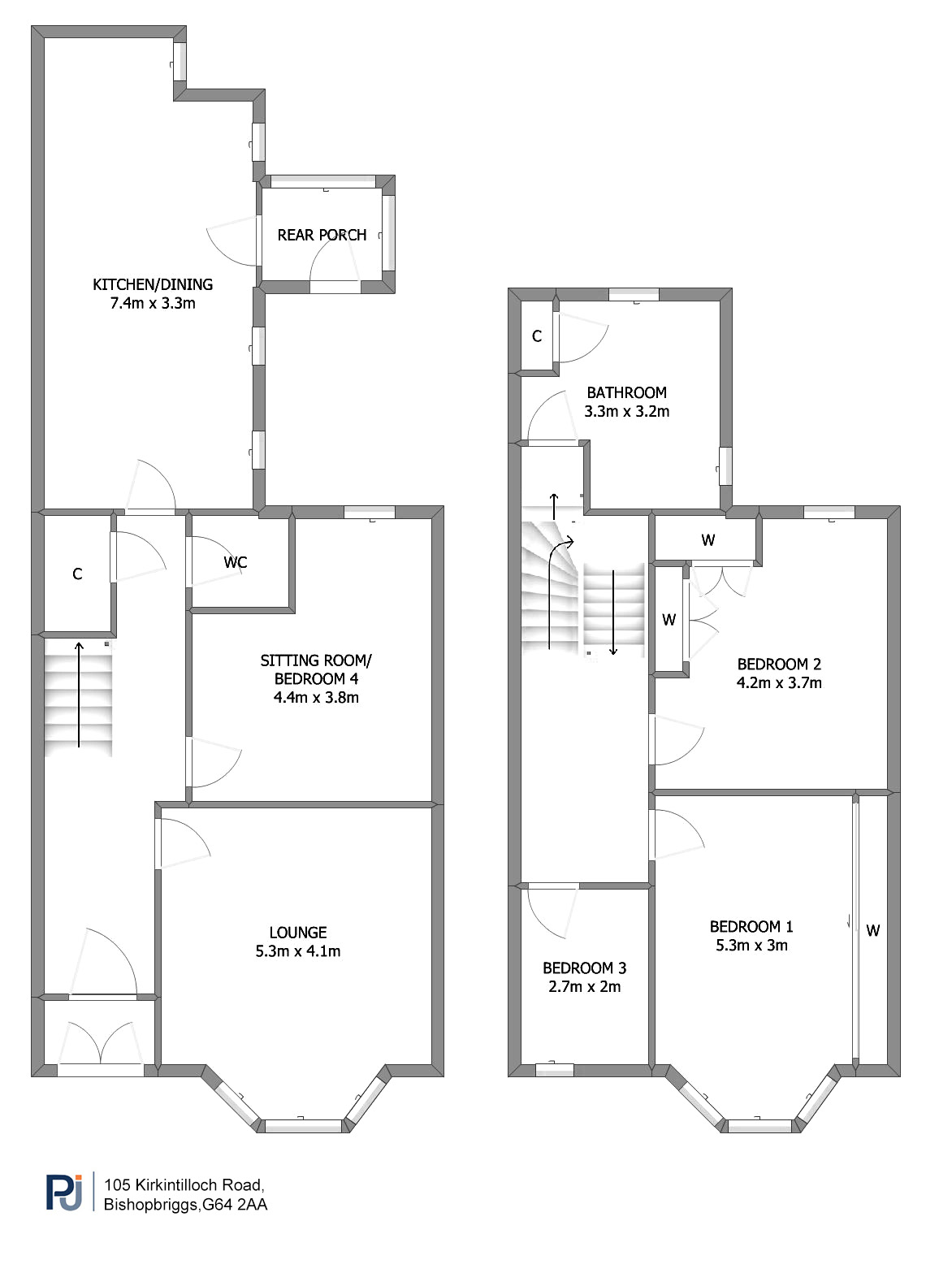 Linnburn, 105 Kirkintilloch Road, Bishopbriggs, Glasgow floorplan