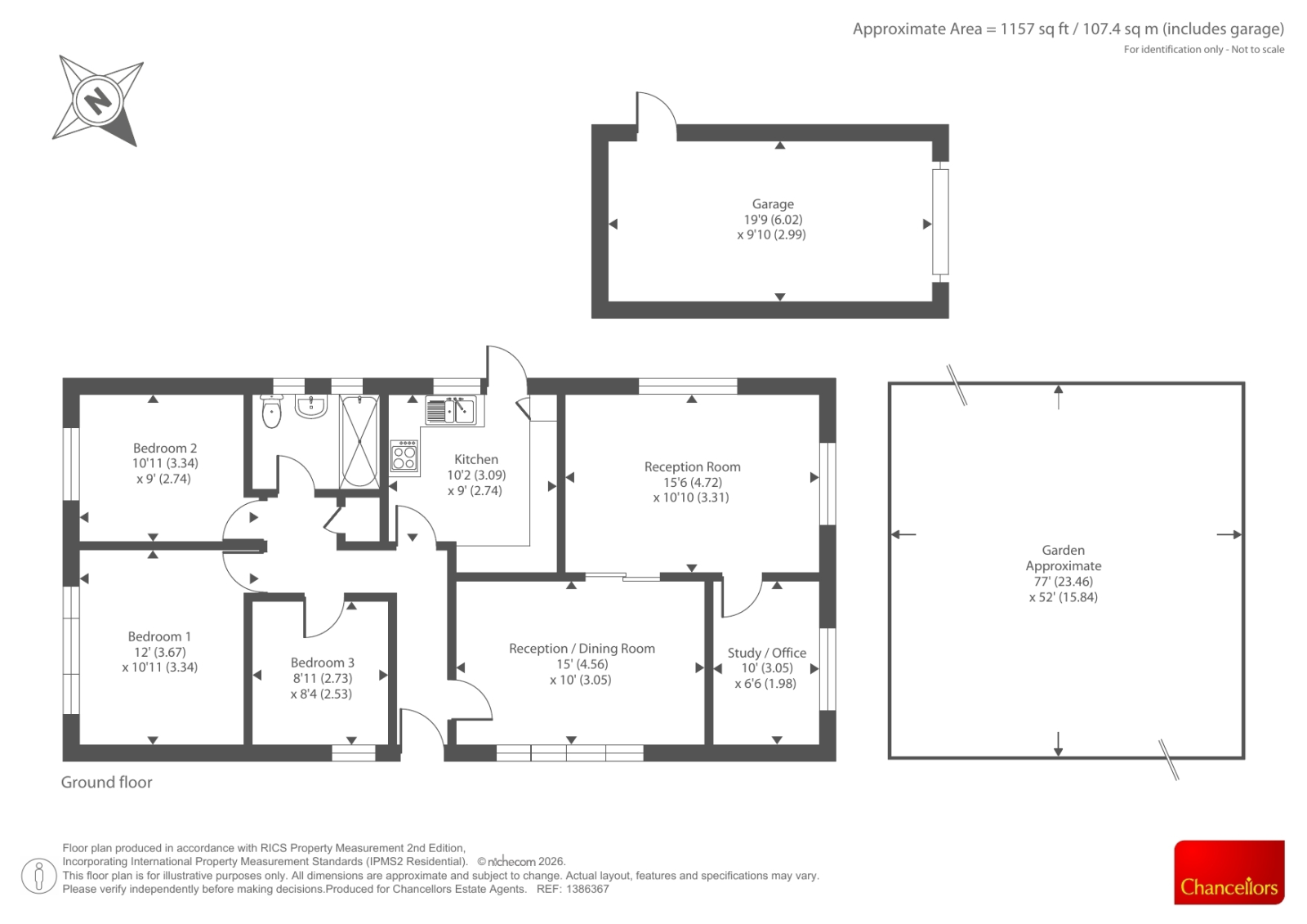 5, Kellys Road, Oxford floorplan