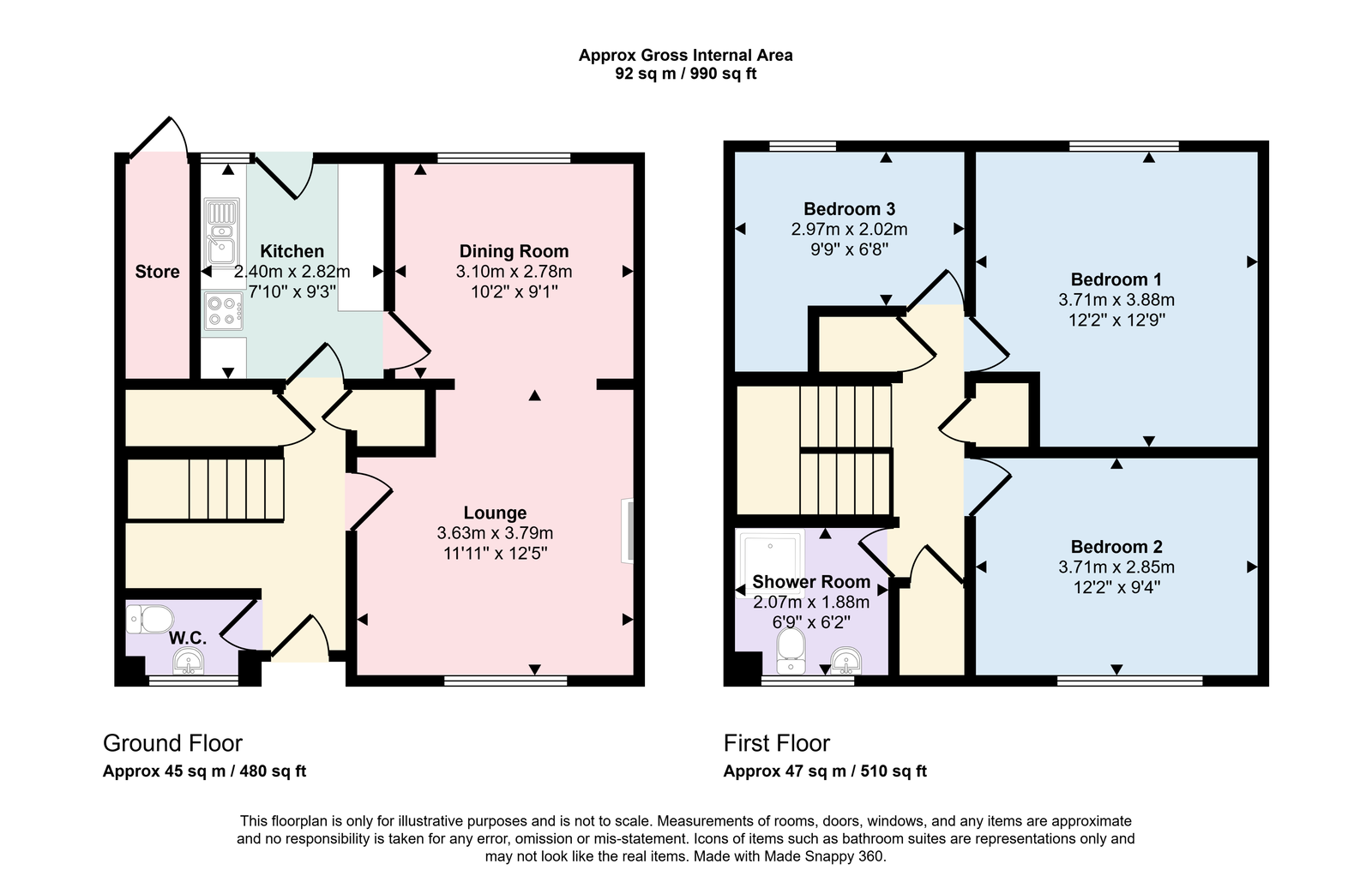 24, Croftfield Road, Workington floorplan