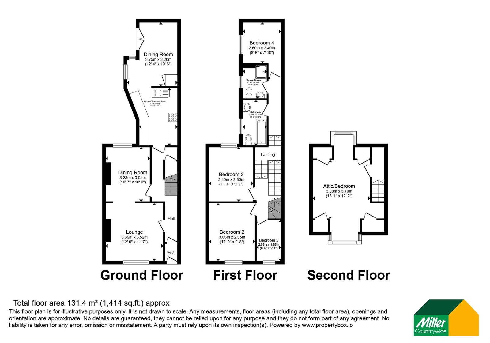 2, Bowling Green, Cornwall floorplan