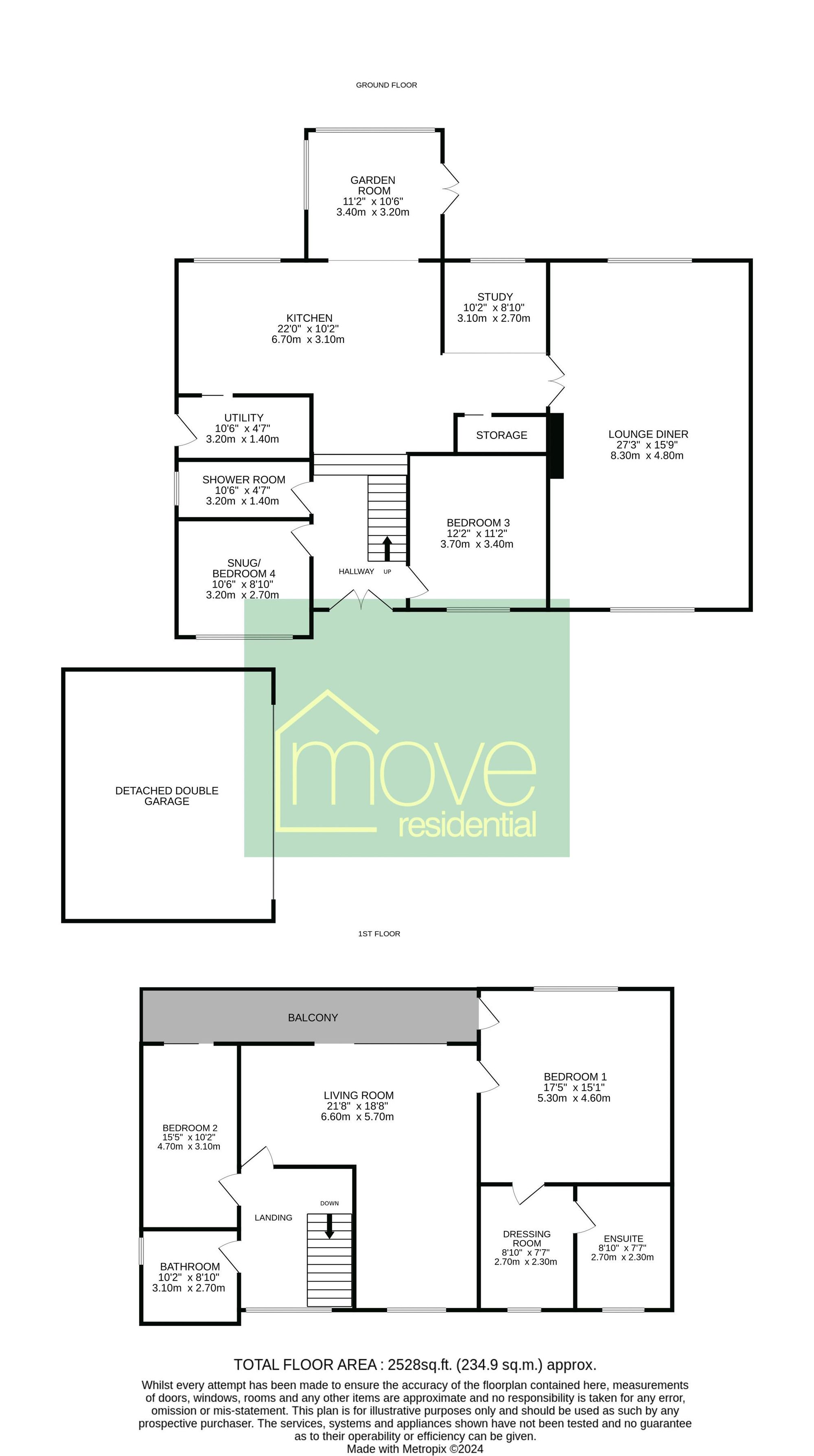 96 Oldfield Drive, Wirral floorplan
