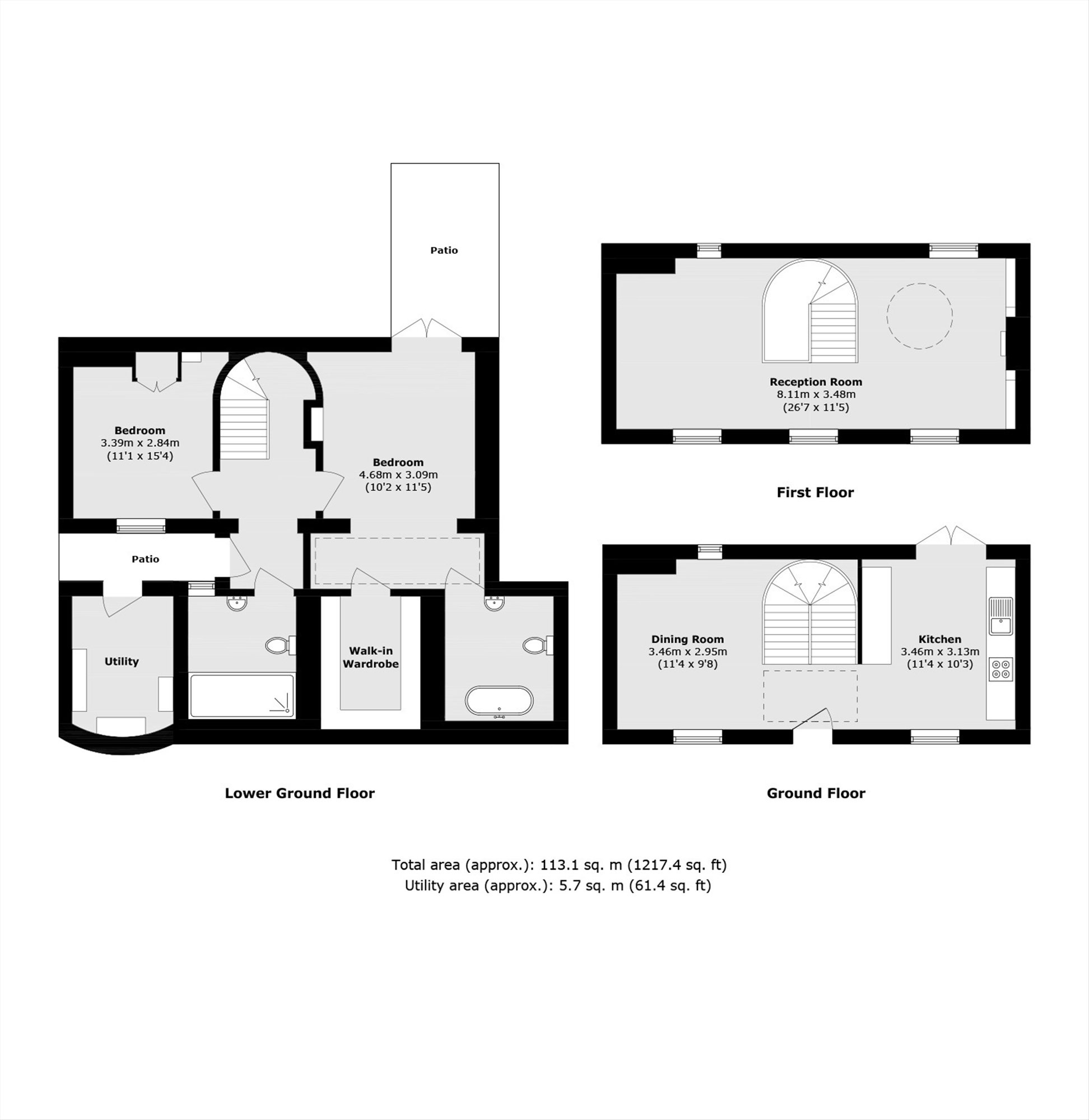 16, Clarendon Street, London floorplan