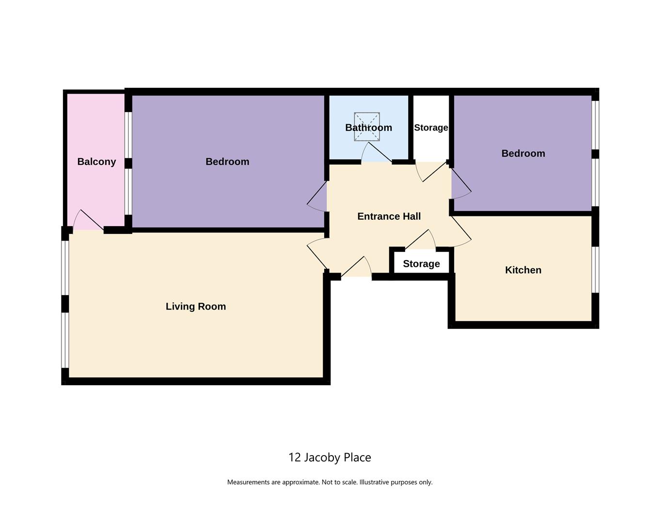 12 Jacoby Place, Priory Road, Birmingham floorplan