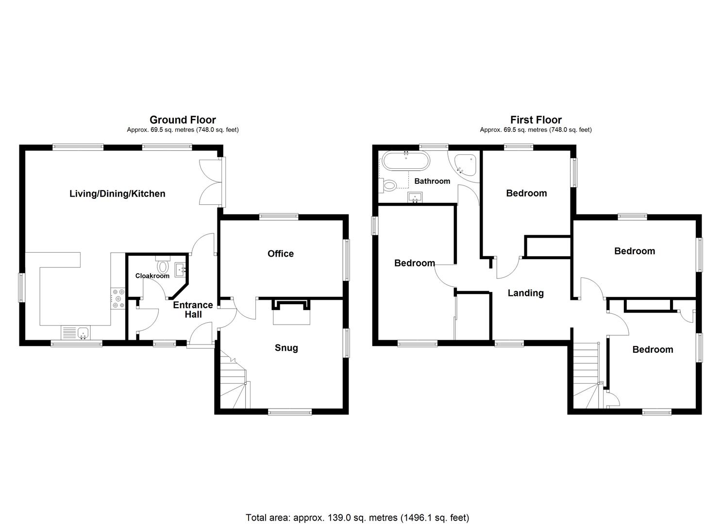 Keepers Cottage, Llanelli floorplan