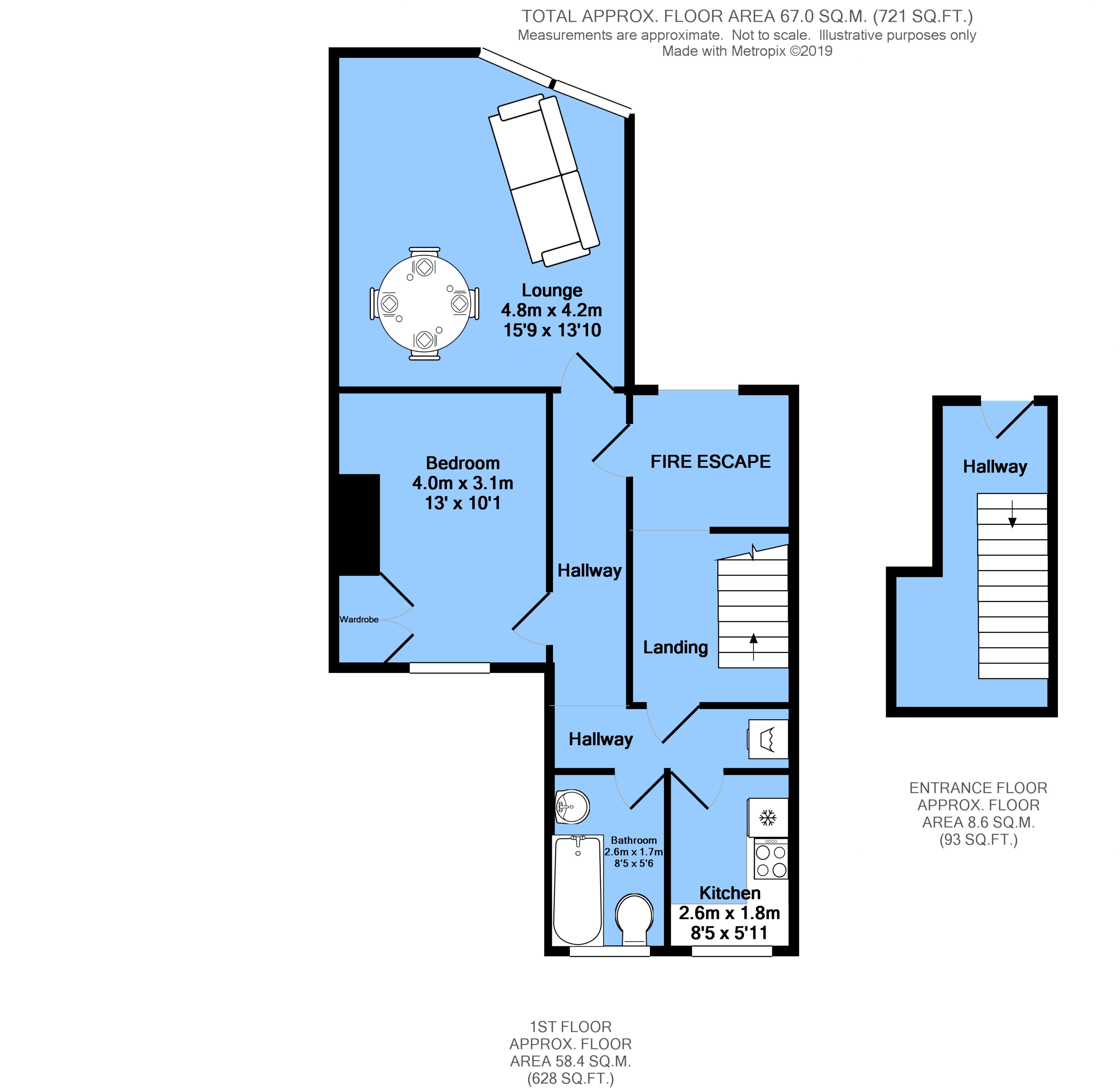 1 Bedrooms Flat to rent in Cross Street, Chesterfield S40