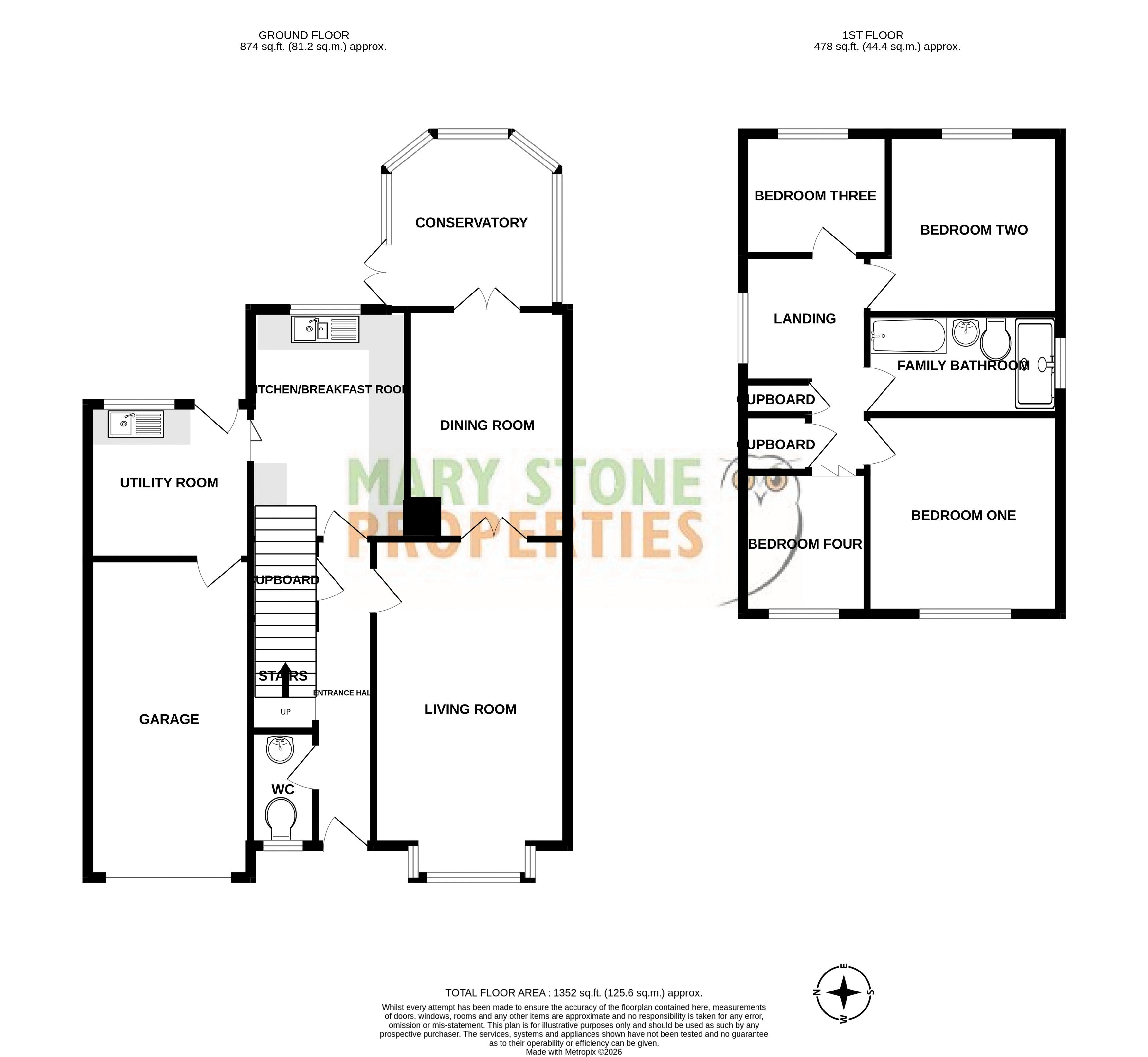 Rosedale, Old School Lane, Tenbury Wells floorplan