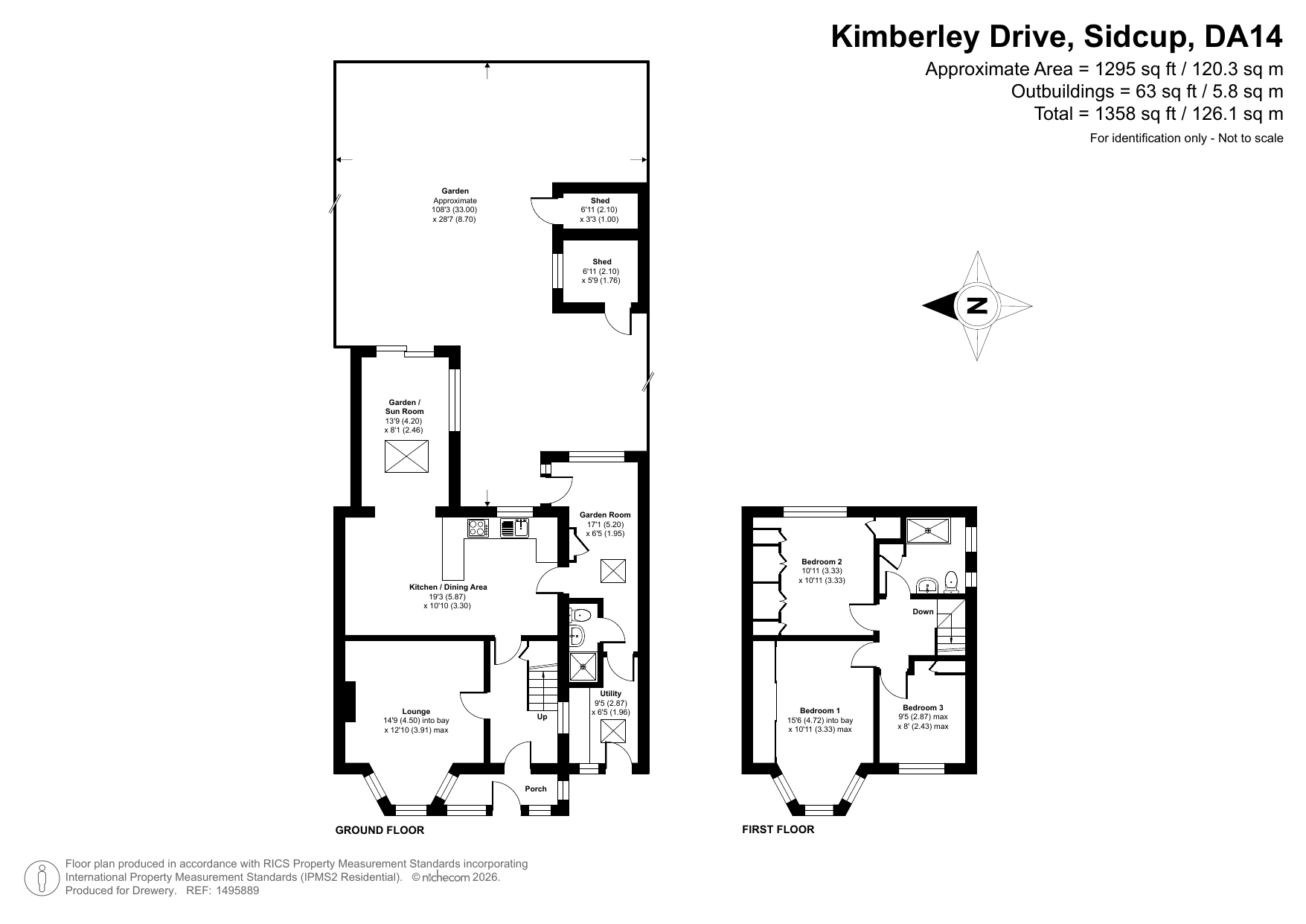 23, Kimberley Drive, Sidcup floorplan